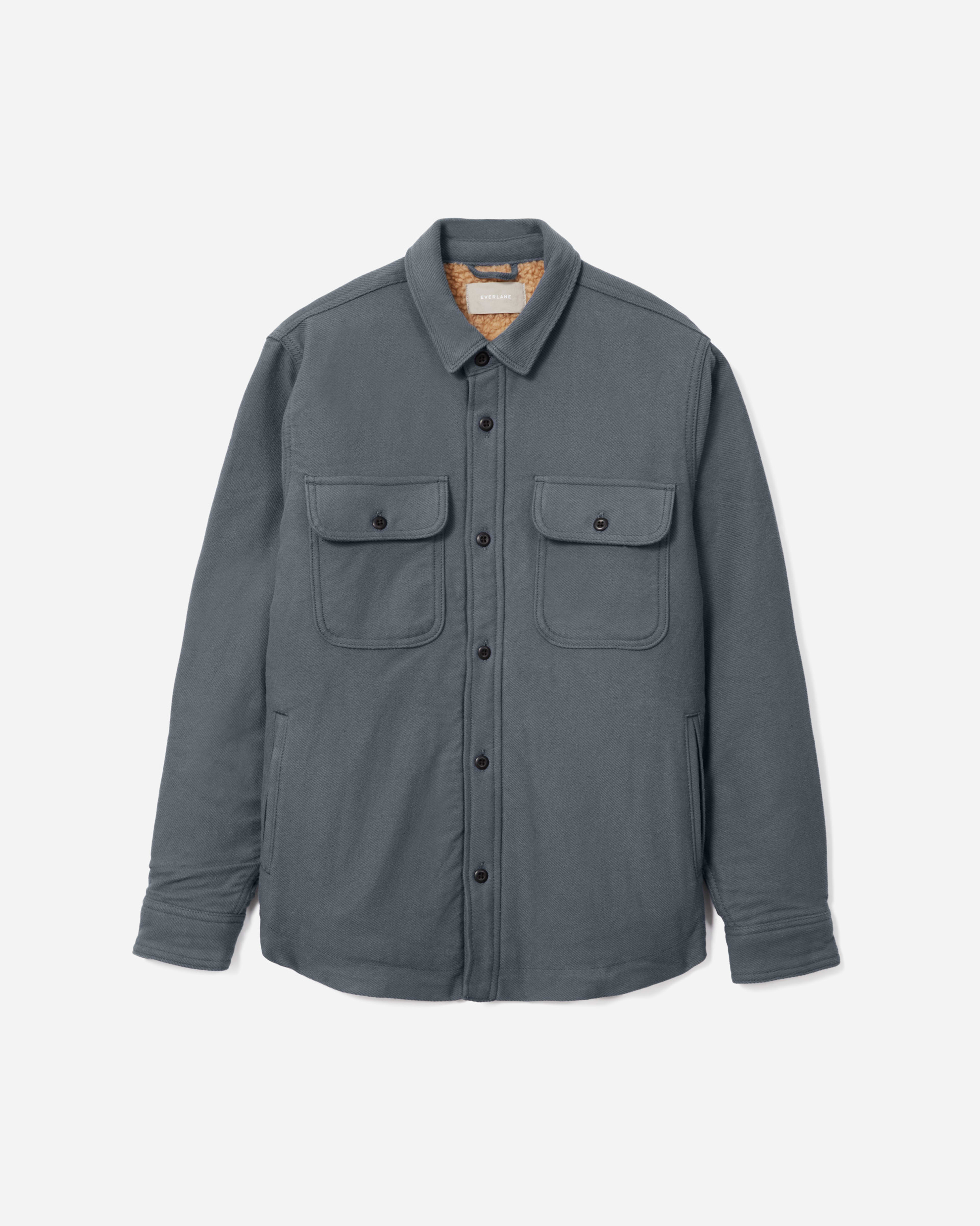 The French Terry Chore Jacket Pale Khaki Everlane