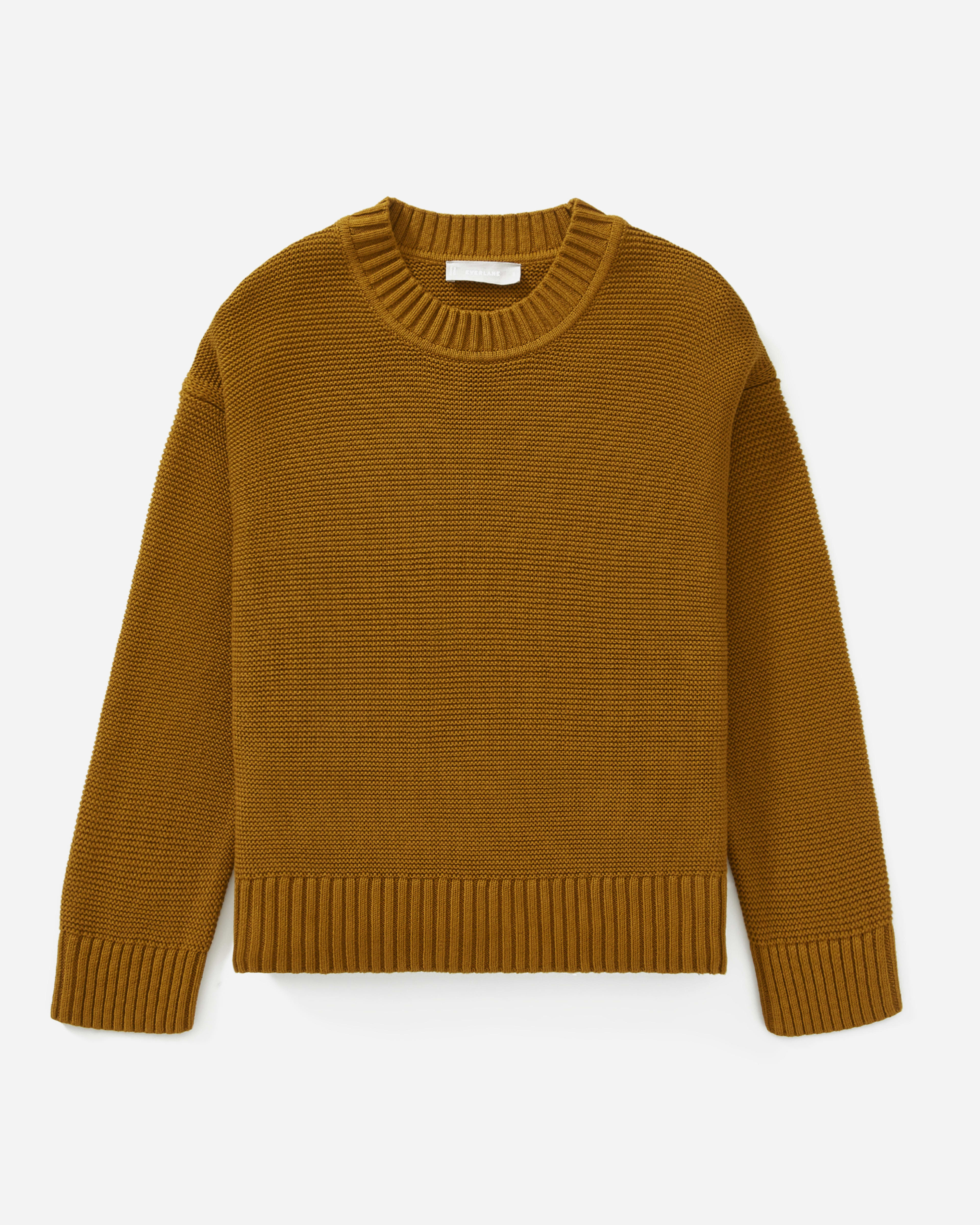 The Link-Stitch Crewneck Sweater Brass – Everlane