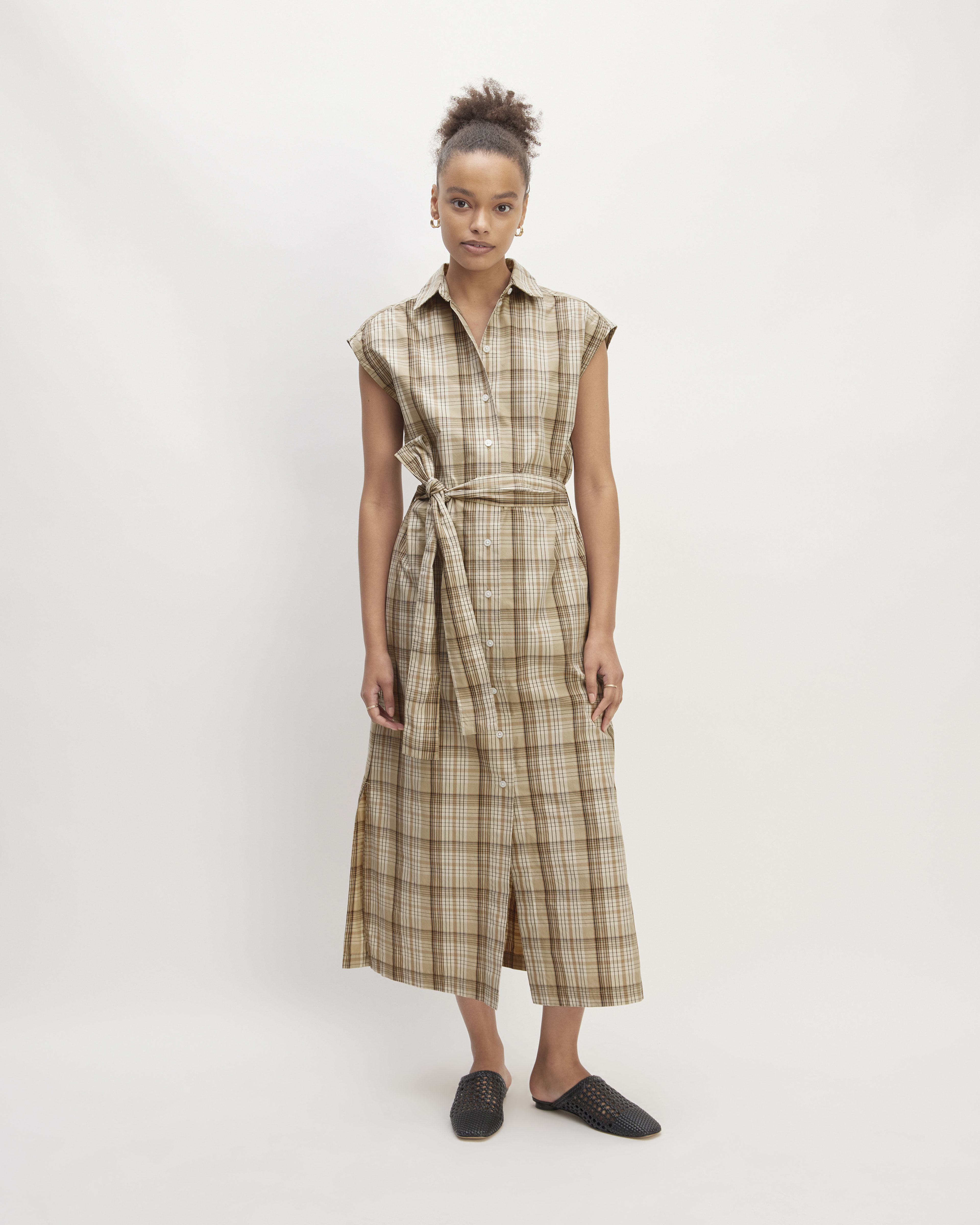 Everlane striped shirt dress best sale