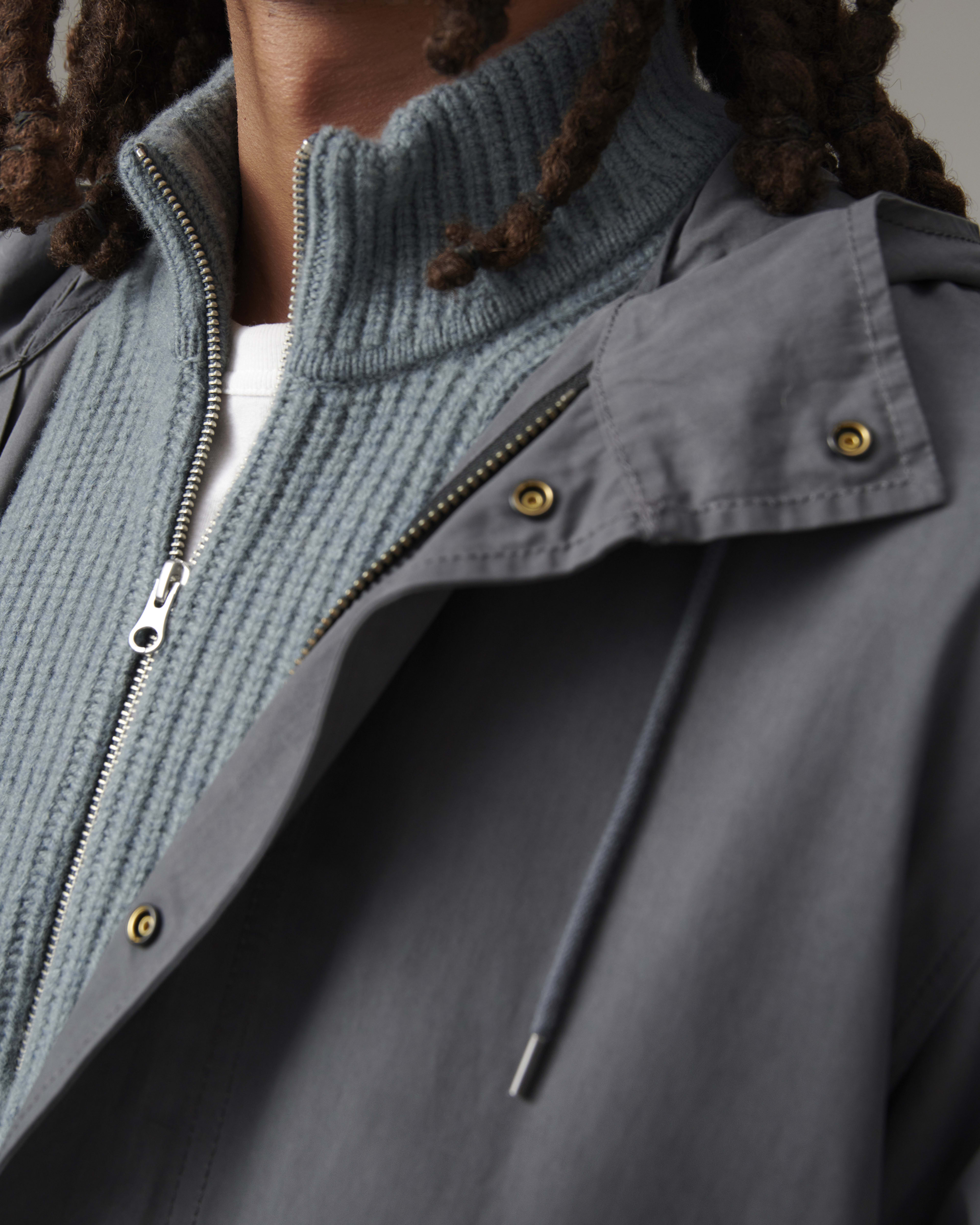The Waxed Cotton Parka Slate Everlane