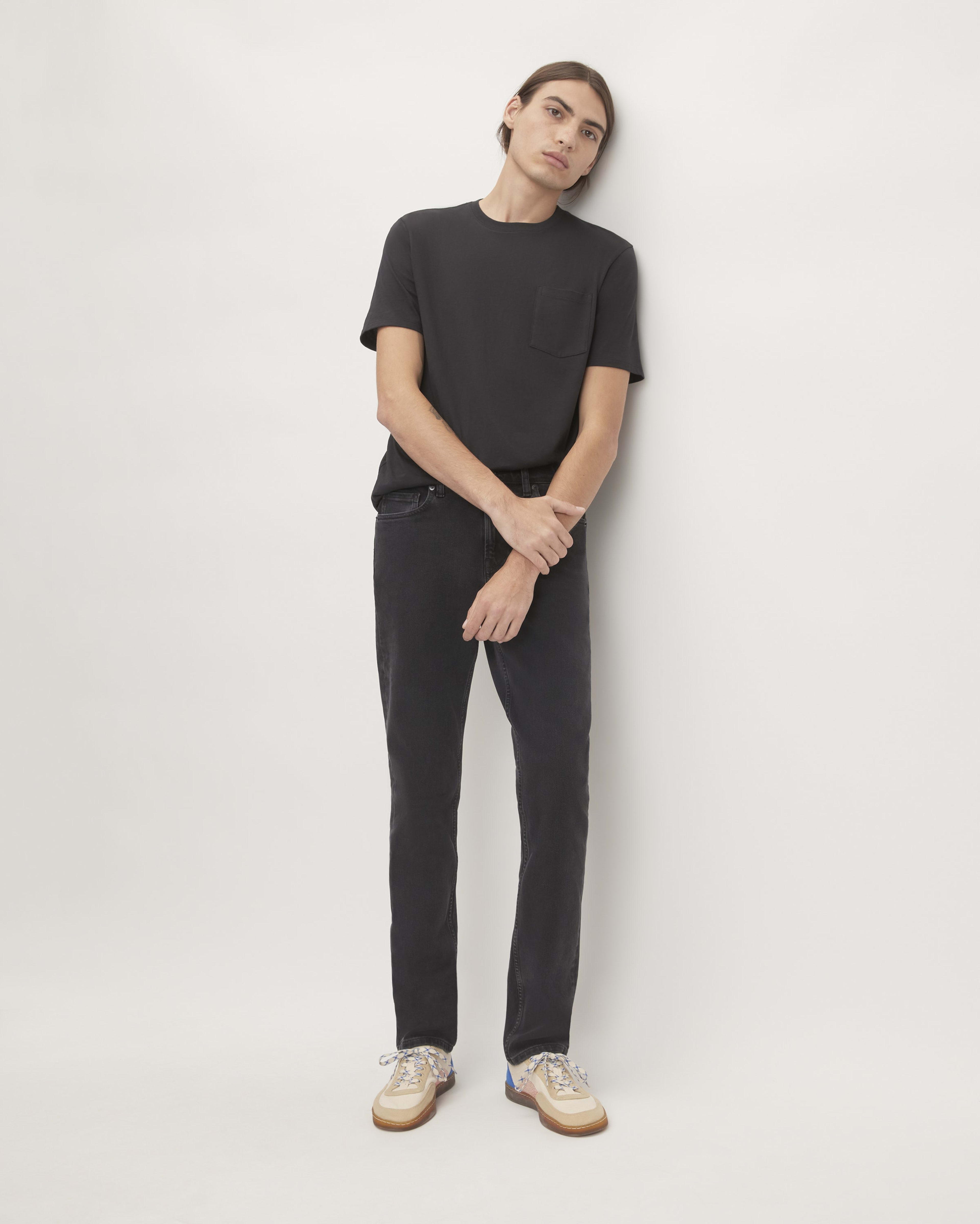 The Slim 4-Way Stretch Organic Jean | Uniform Washed Black – Everlane