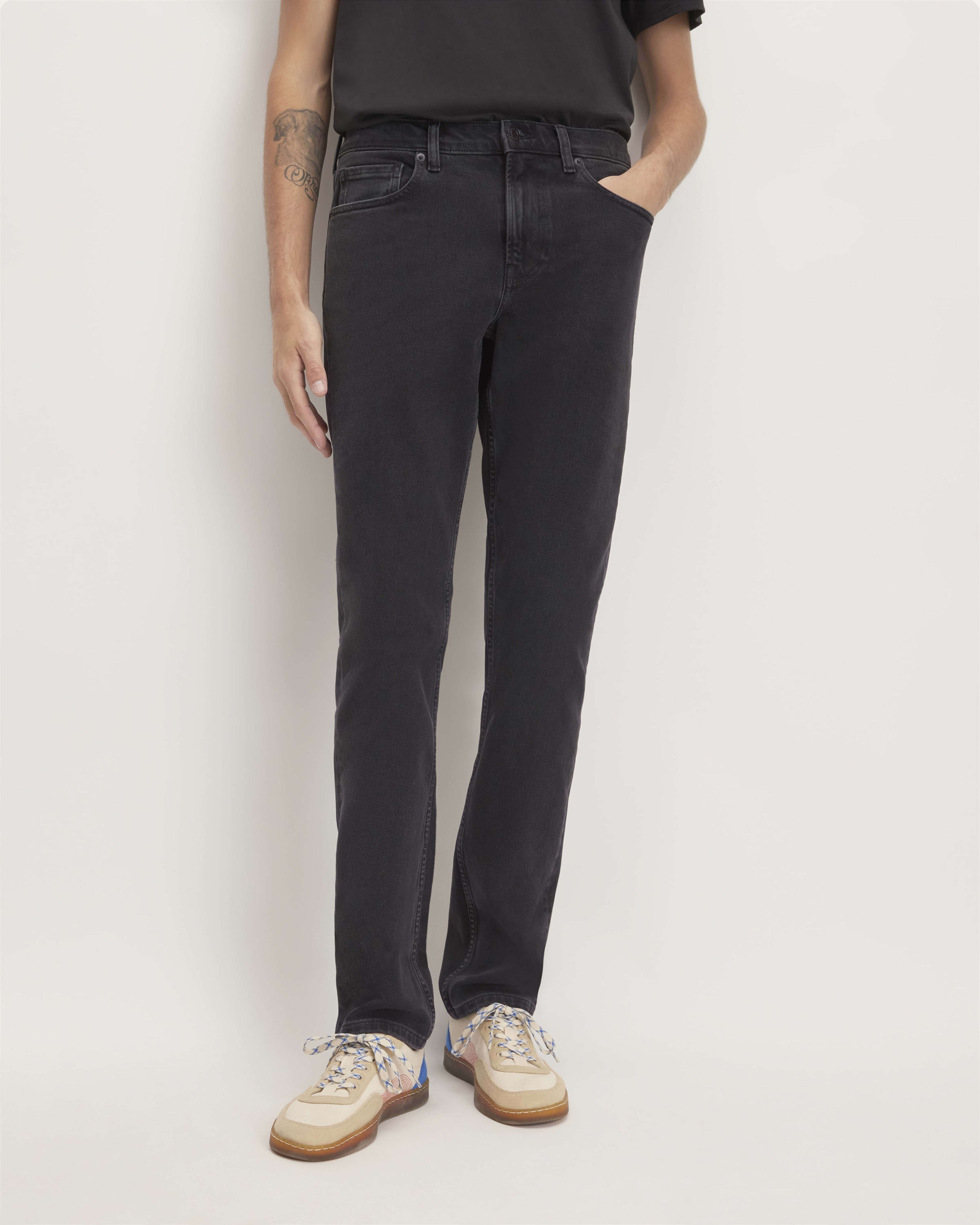 The Slim 4 Way Stretch Organic Jean Uniform Washed Black Everlane