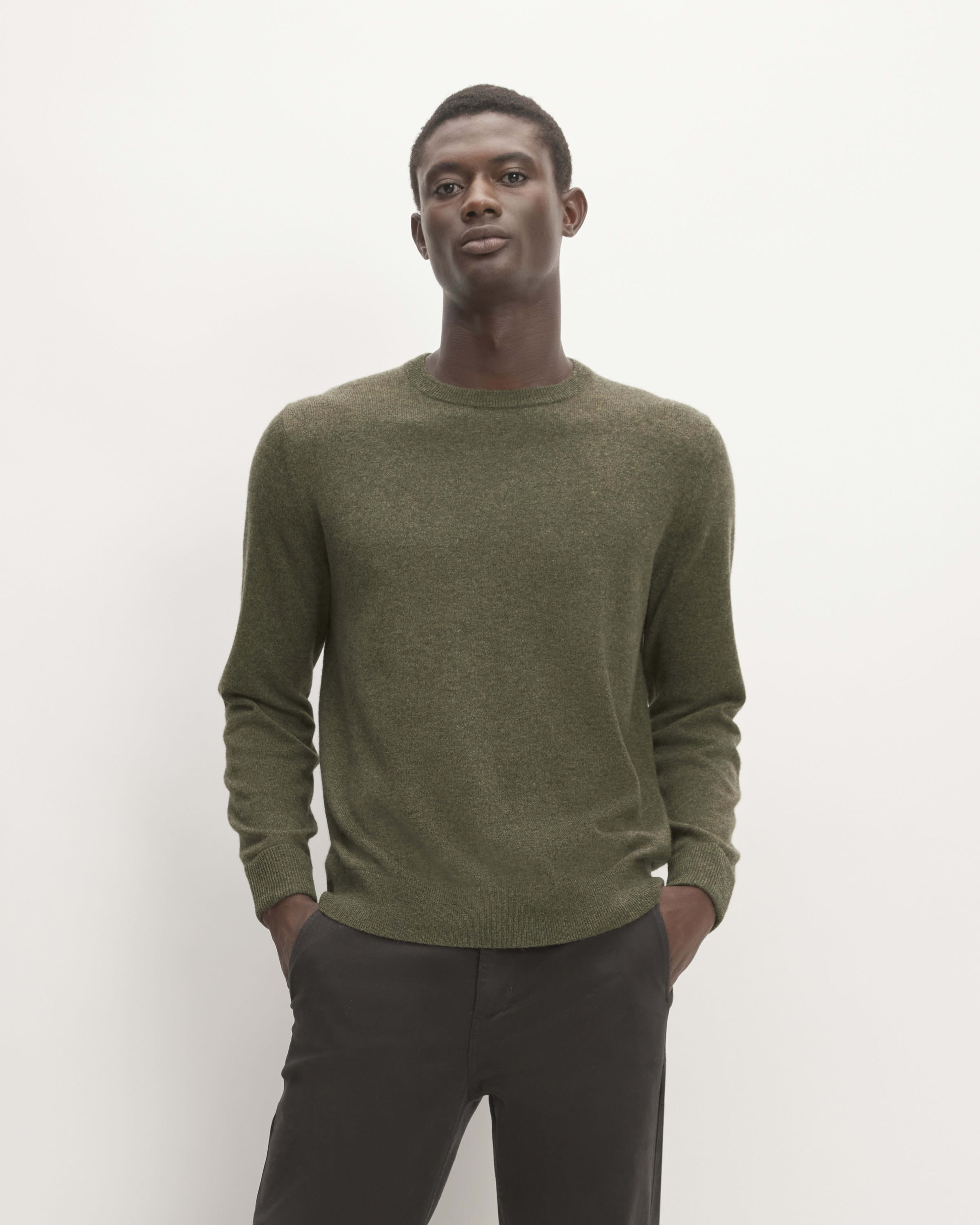 Army green on sale sweater mens