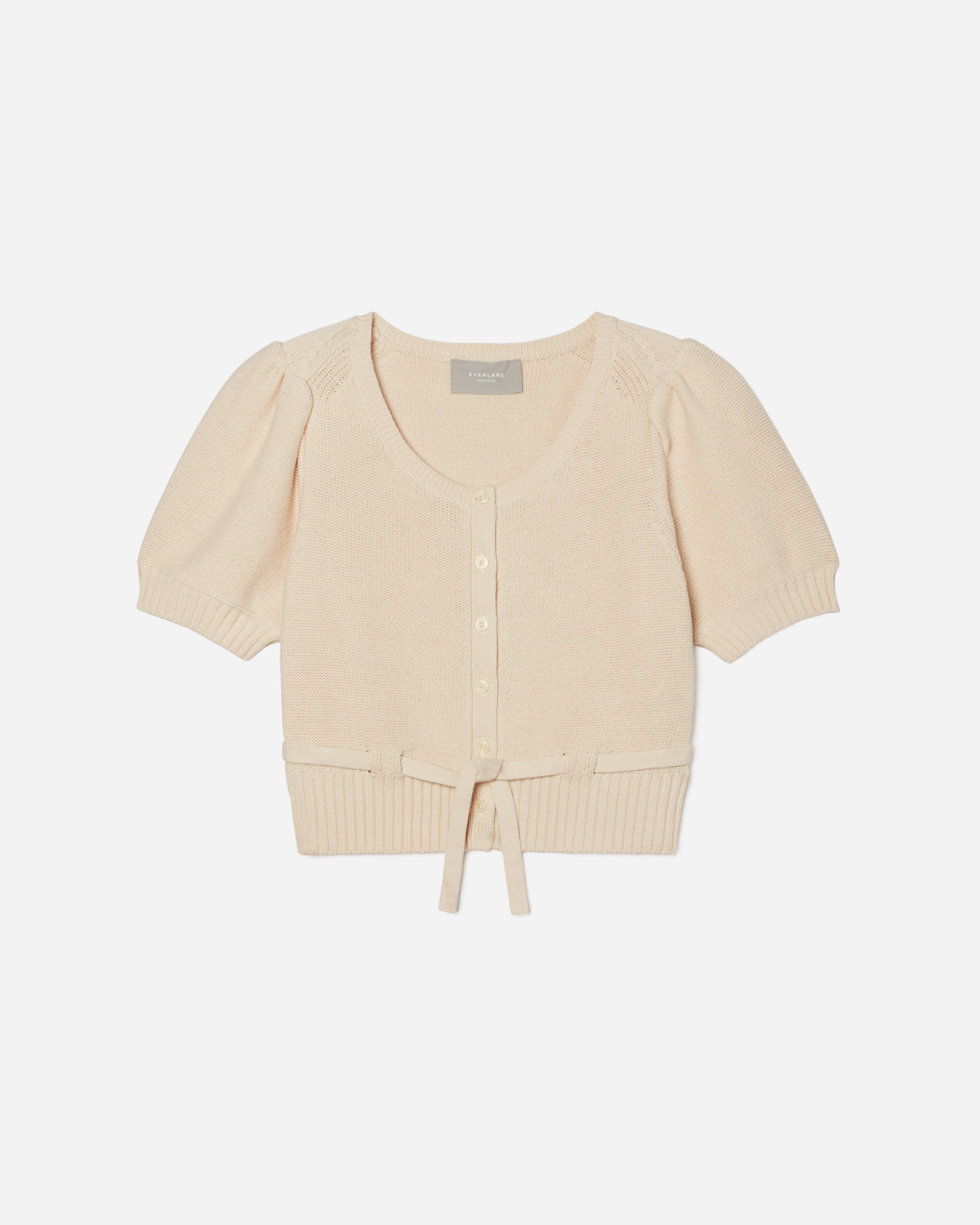 The Puff Sleeve Sweater Top Parchment – Everlane