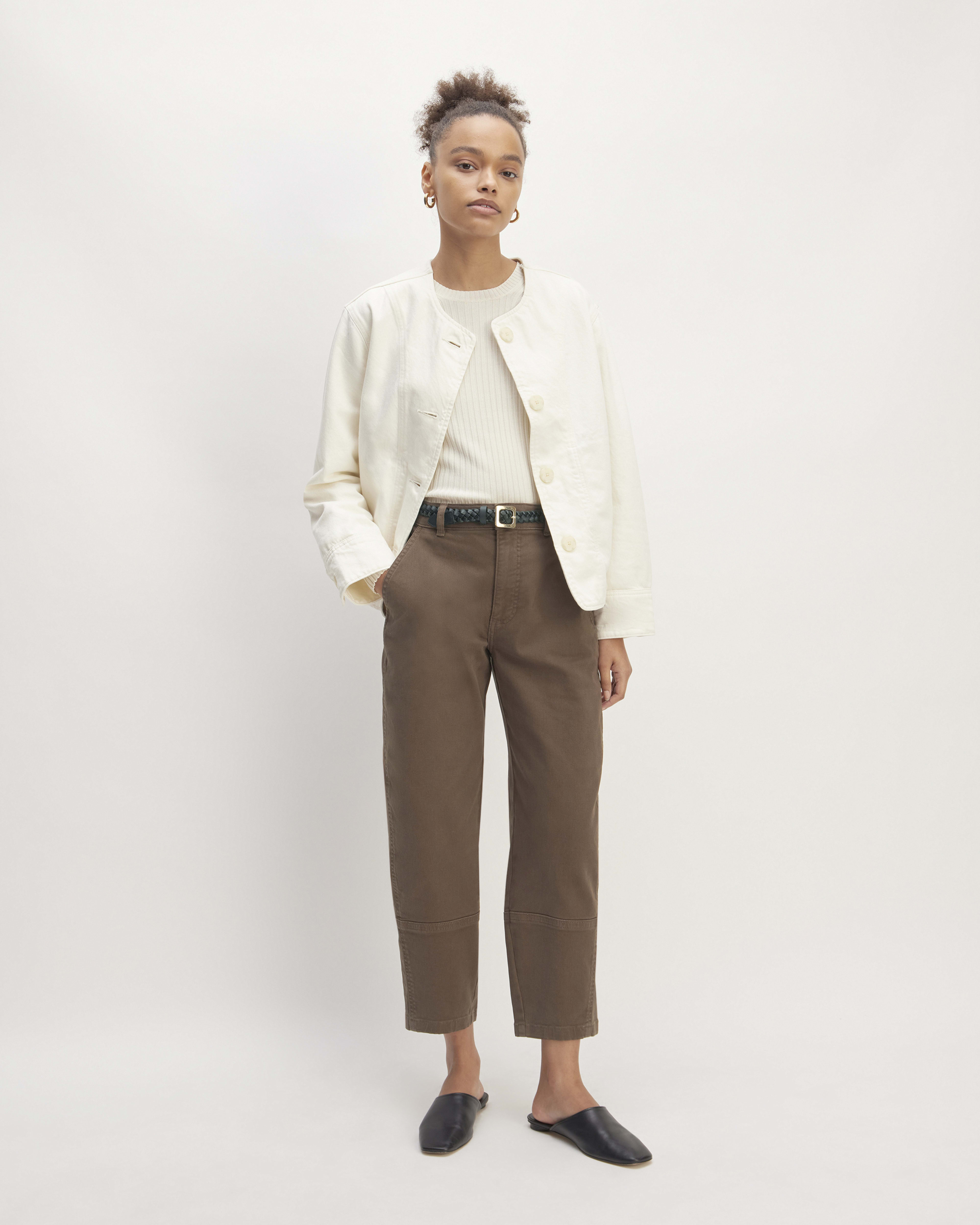 The Utility Barrel Pant Dark Moss – Everlane