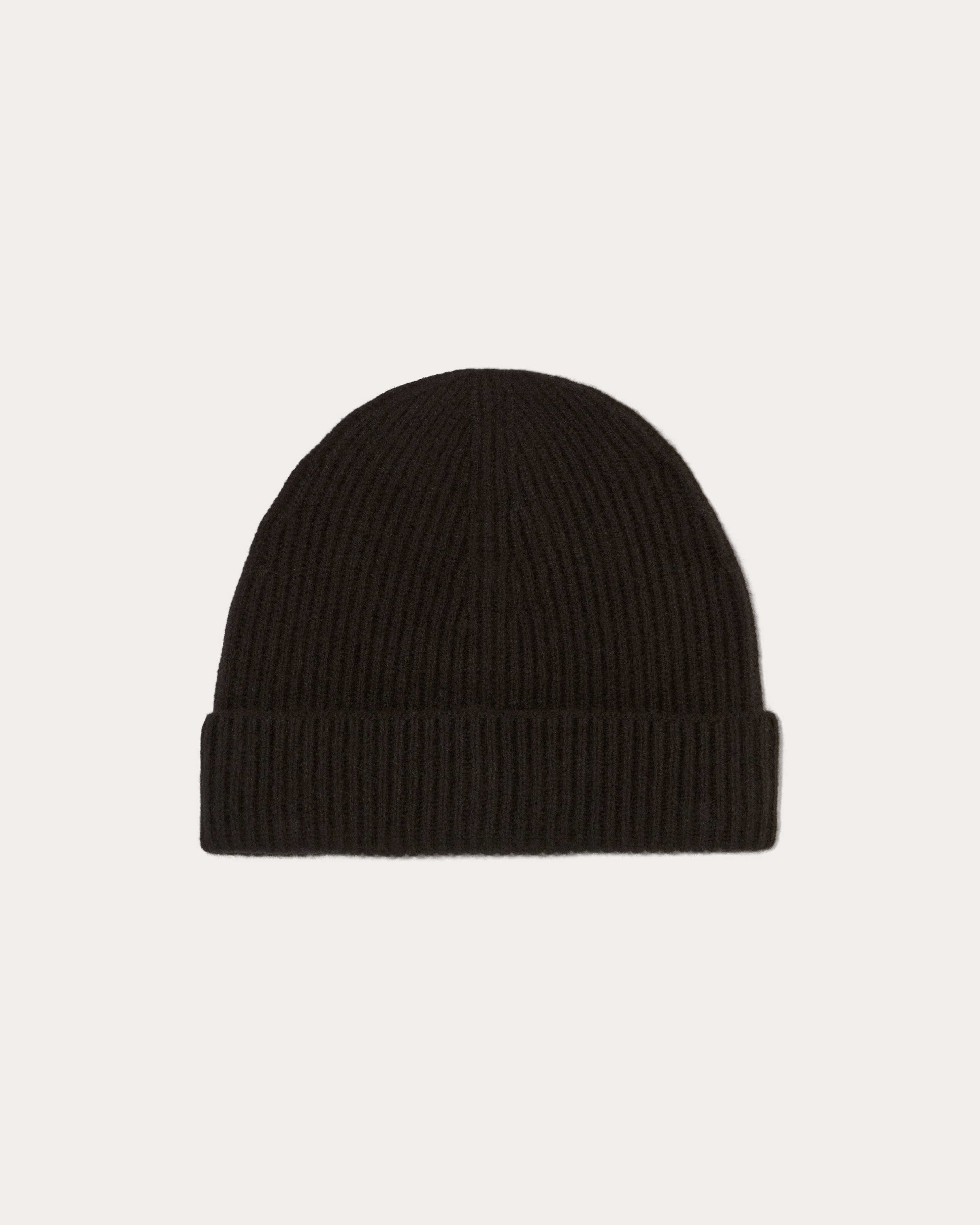 The Cashmere Ribbed Beanie Black Everlane