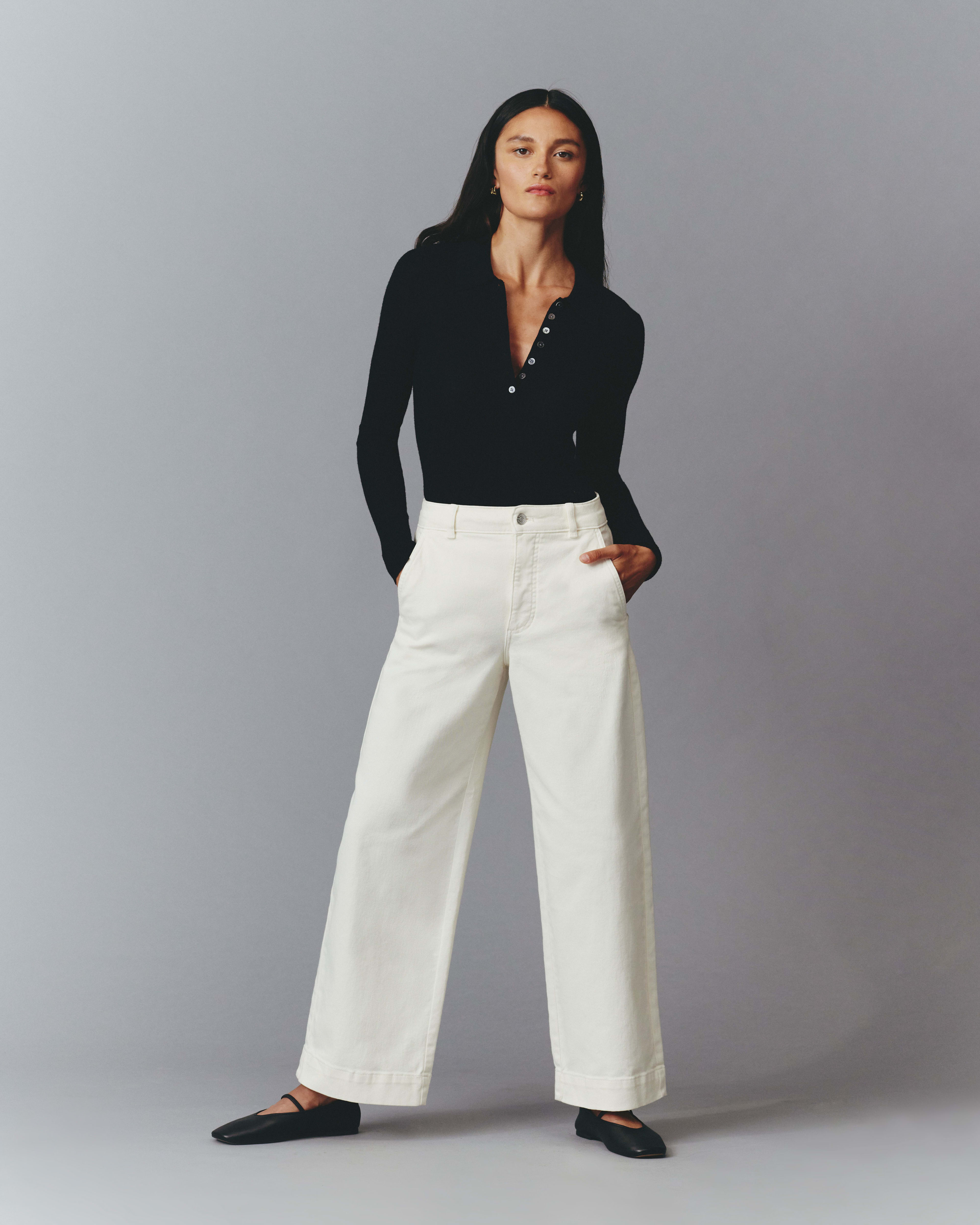 The Corduroy Wide Leg Pant Canvas Everlane