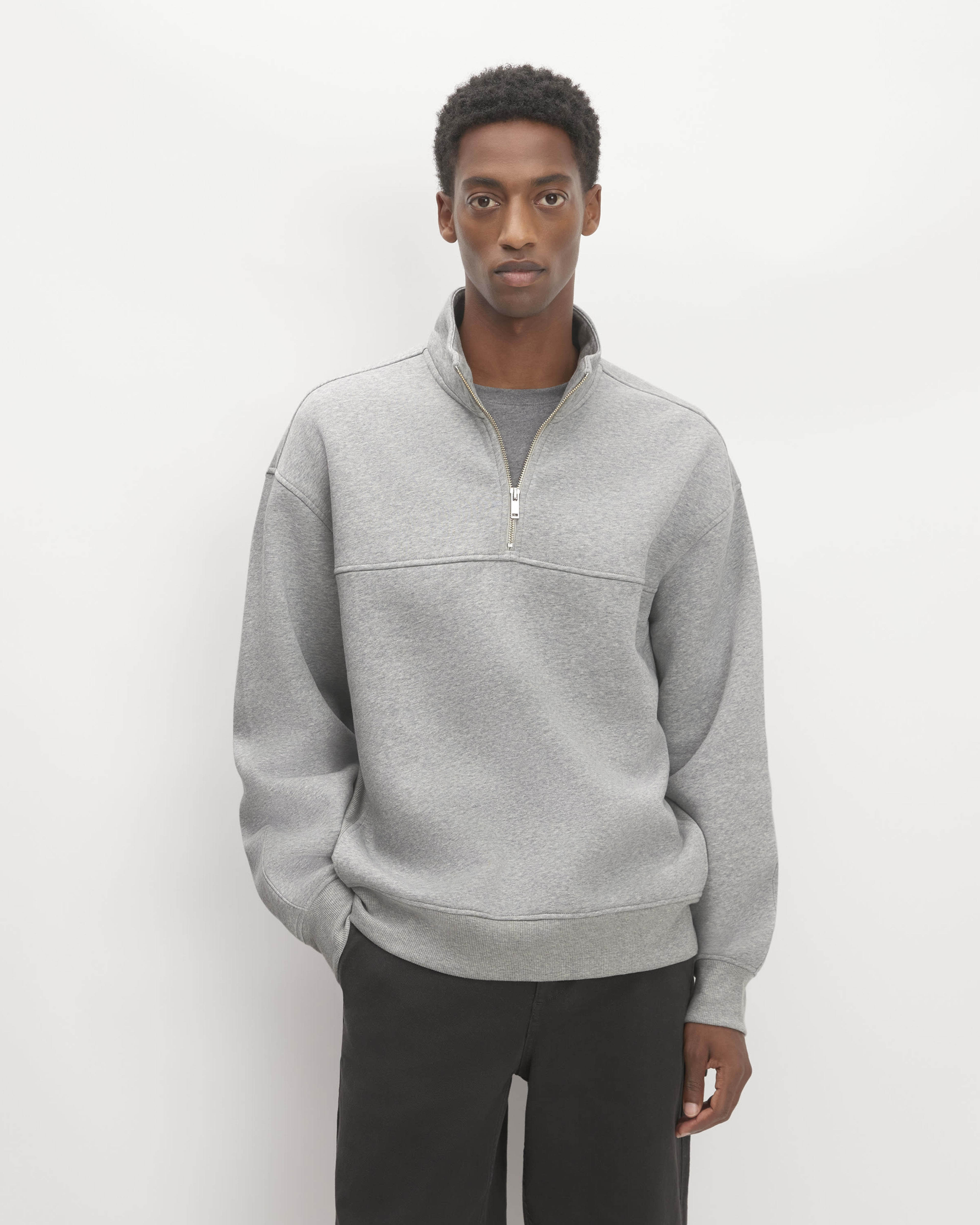 Everlane renew sales fleece half zip