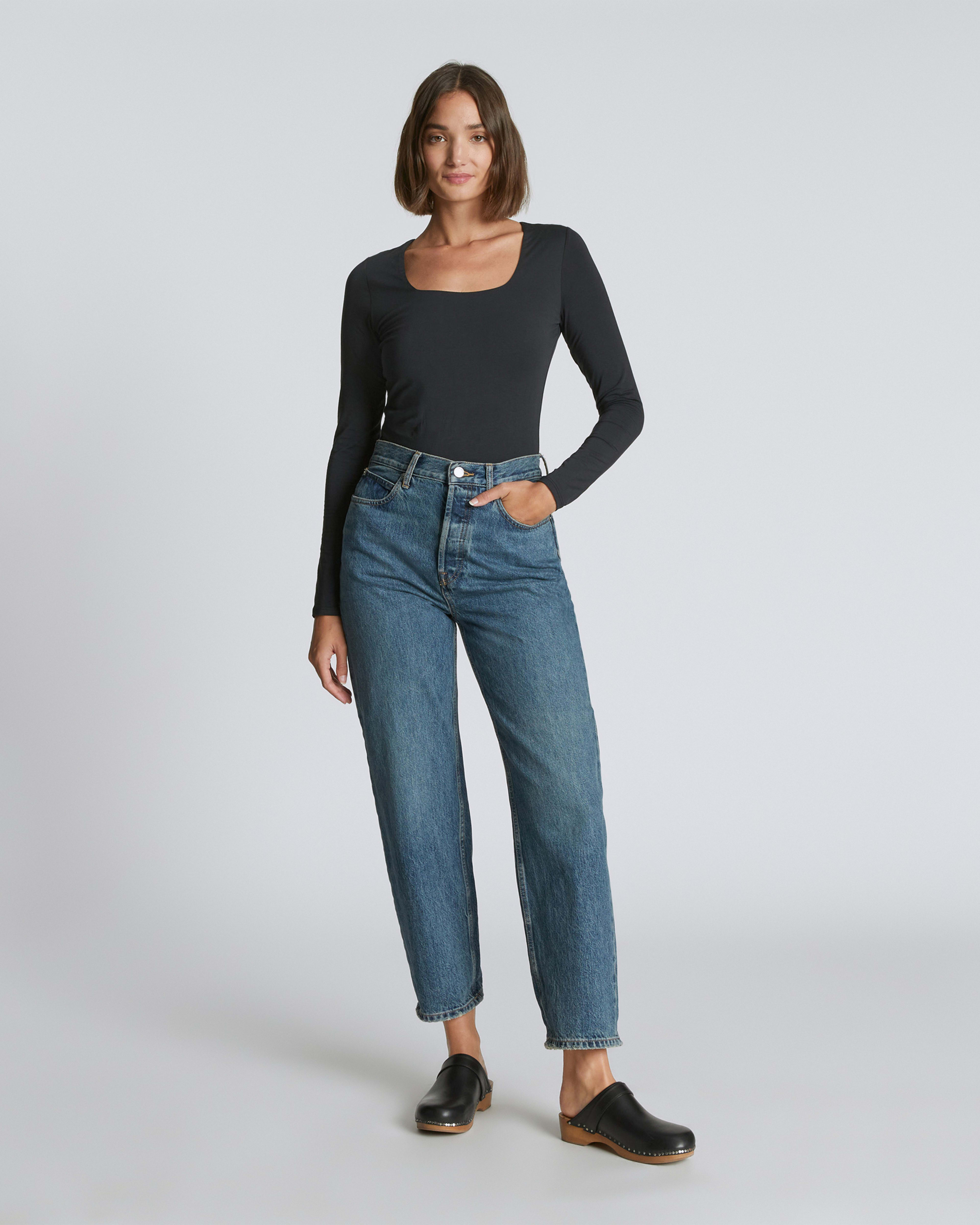 The Cutaway Tank Bodysuit Black – Everlane