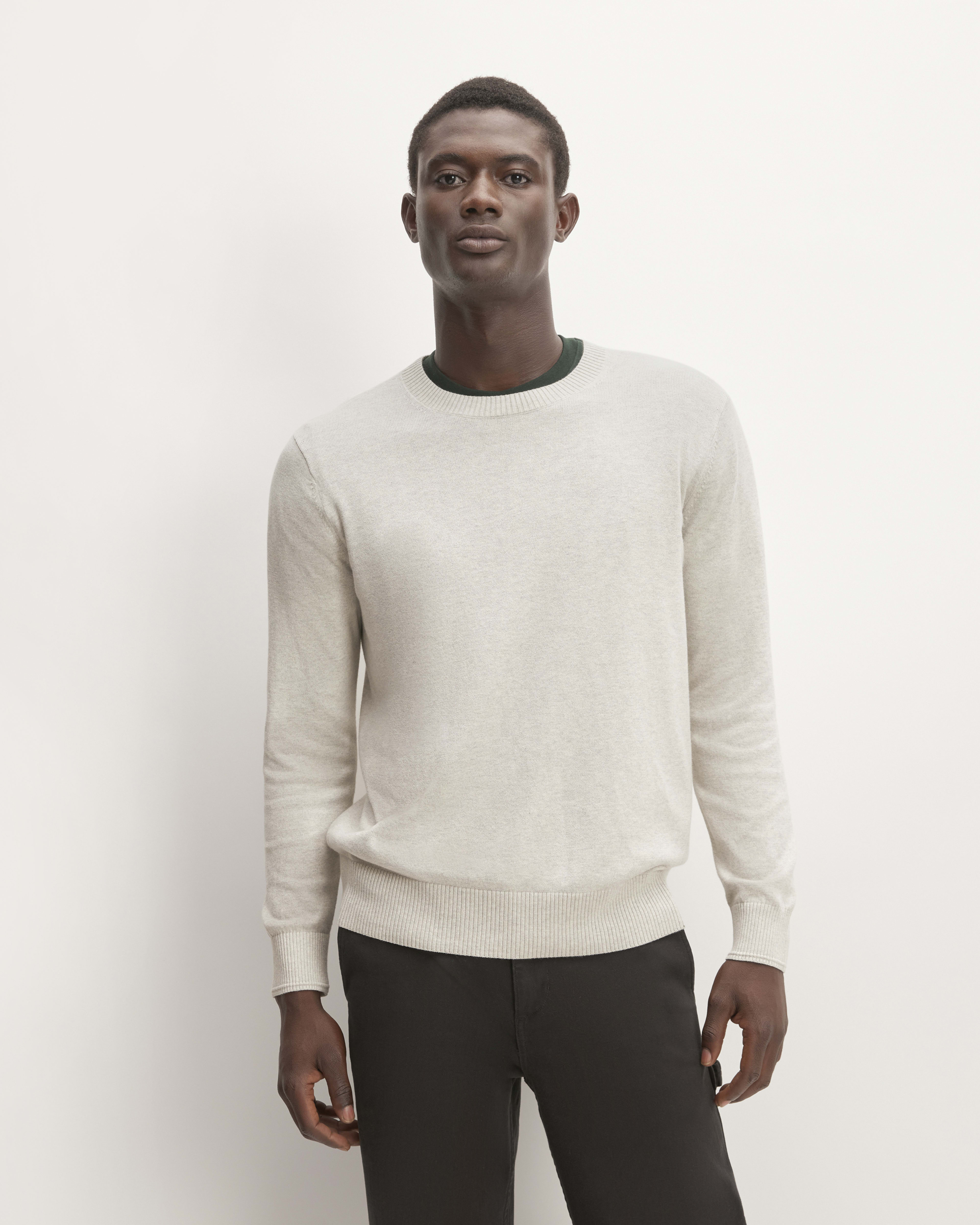 The No Sweat Sweater Uniform Chalk Everlane