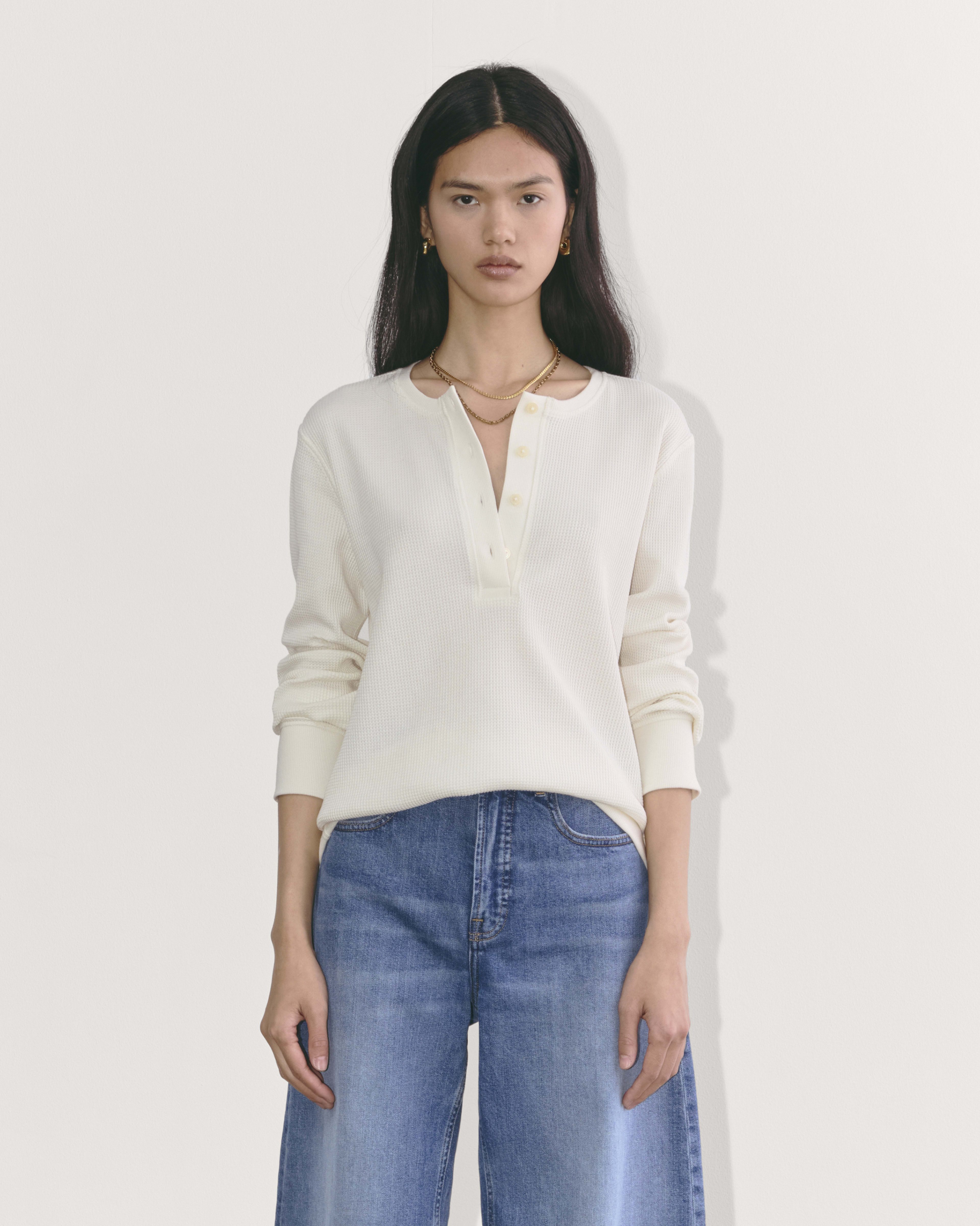 The Waffle Henley Bone Everlane