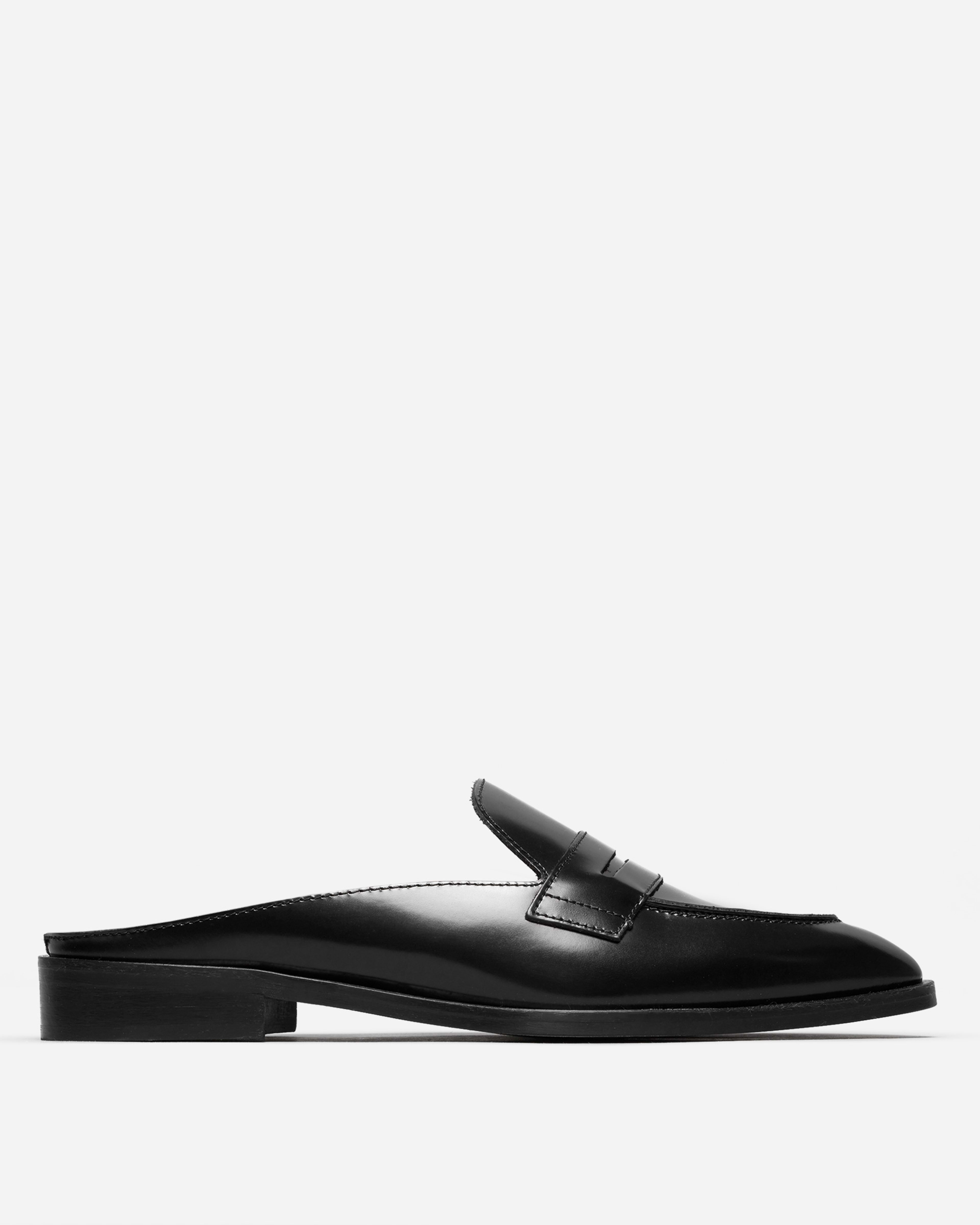 The Modern Penny Loafer Mule Black Everlane