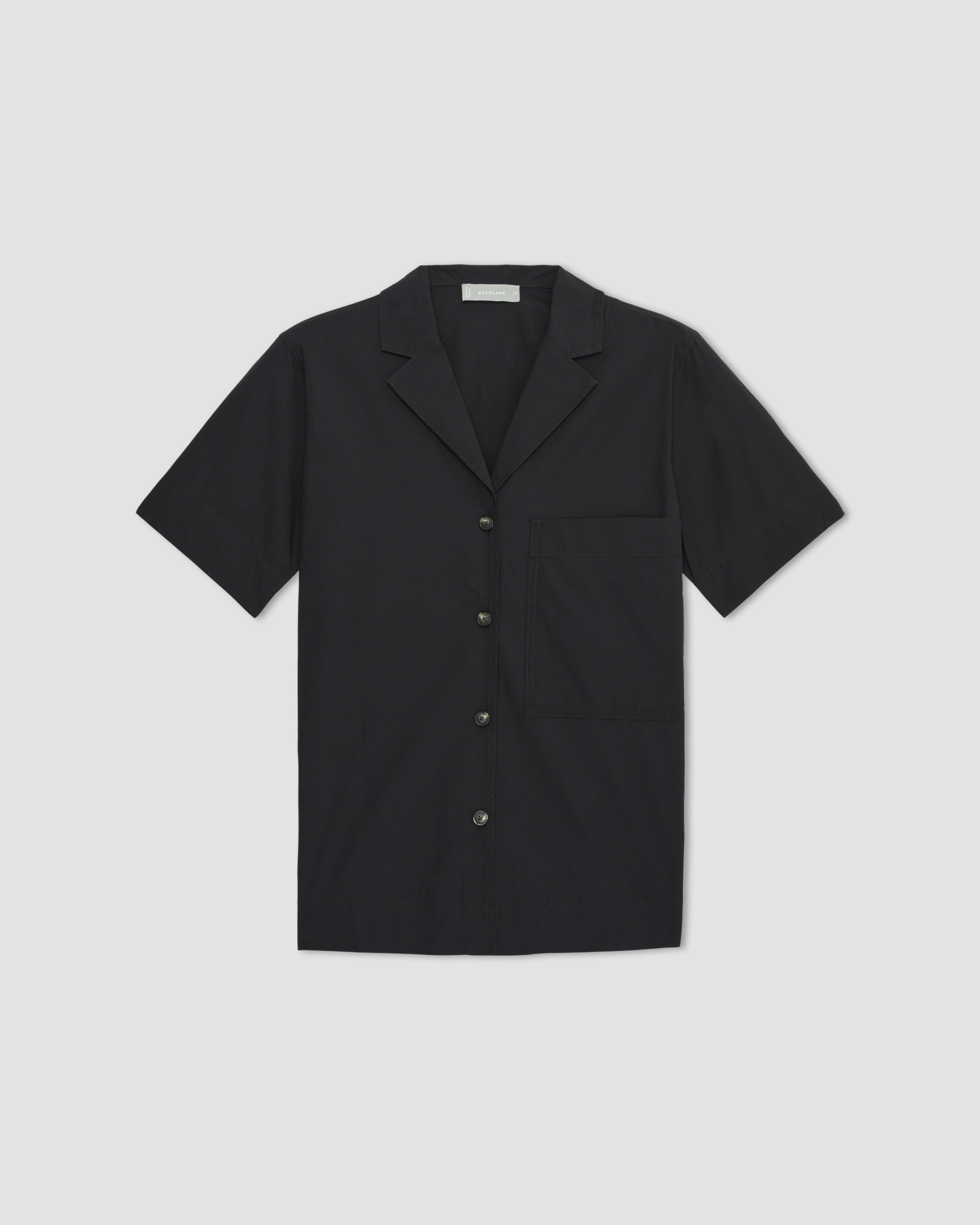 The Poplin Shirt Black – Everlane