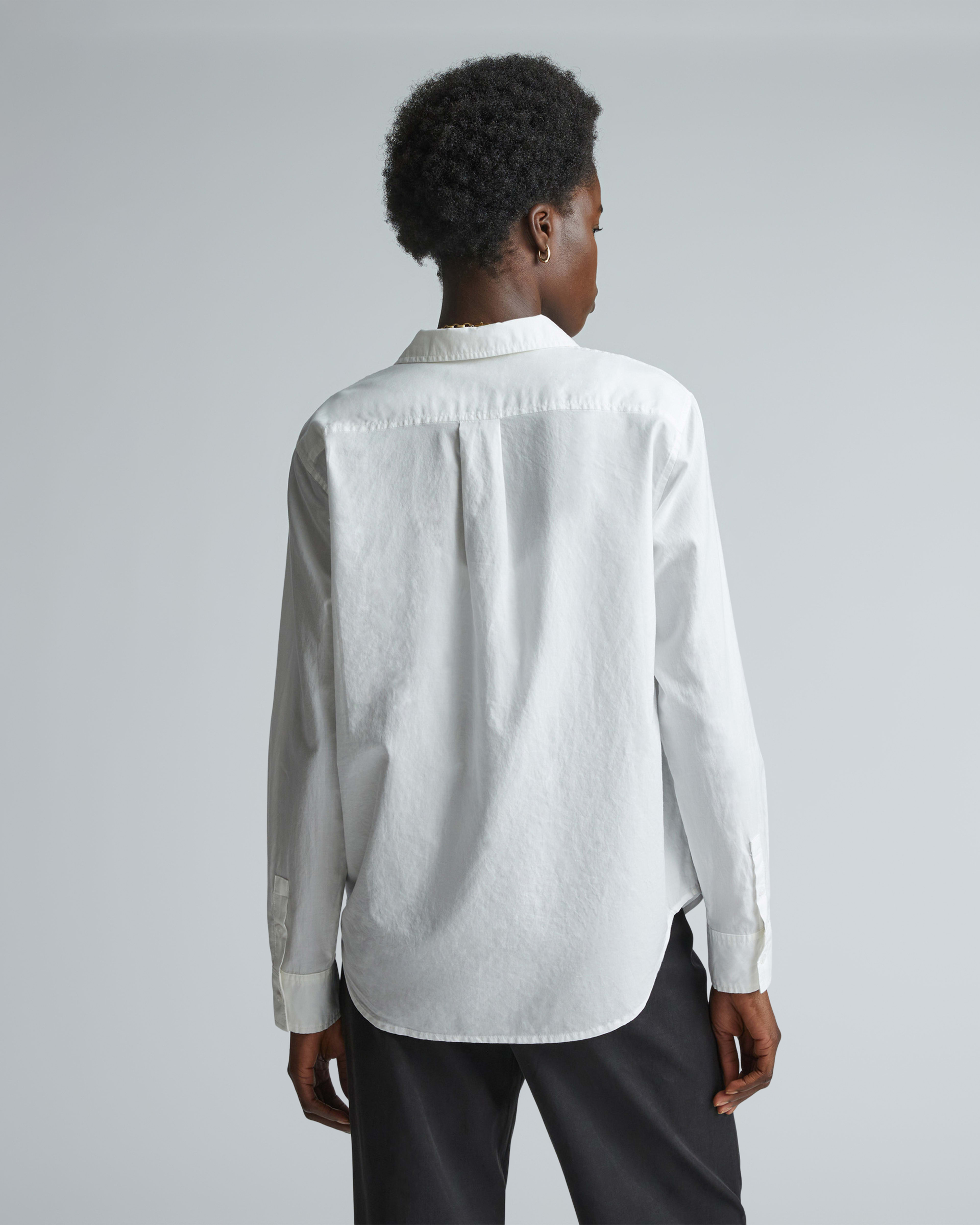 The Silky Cotton Relaxed Shirt Off-White – Everlane