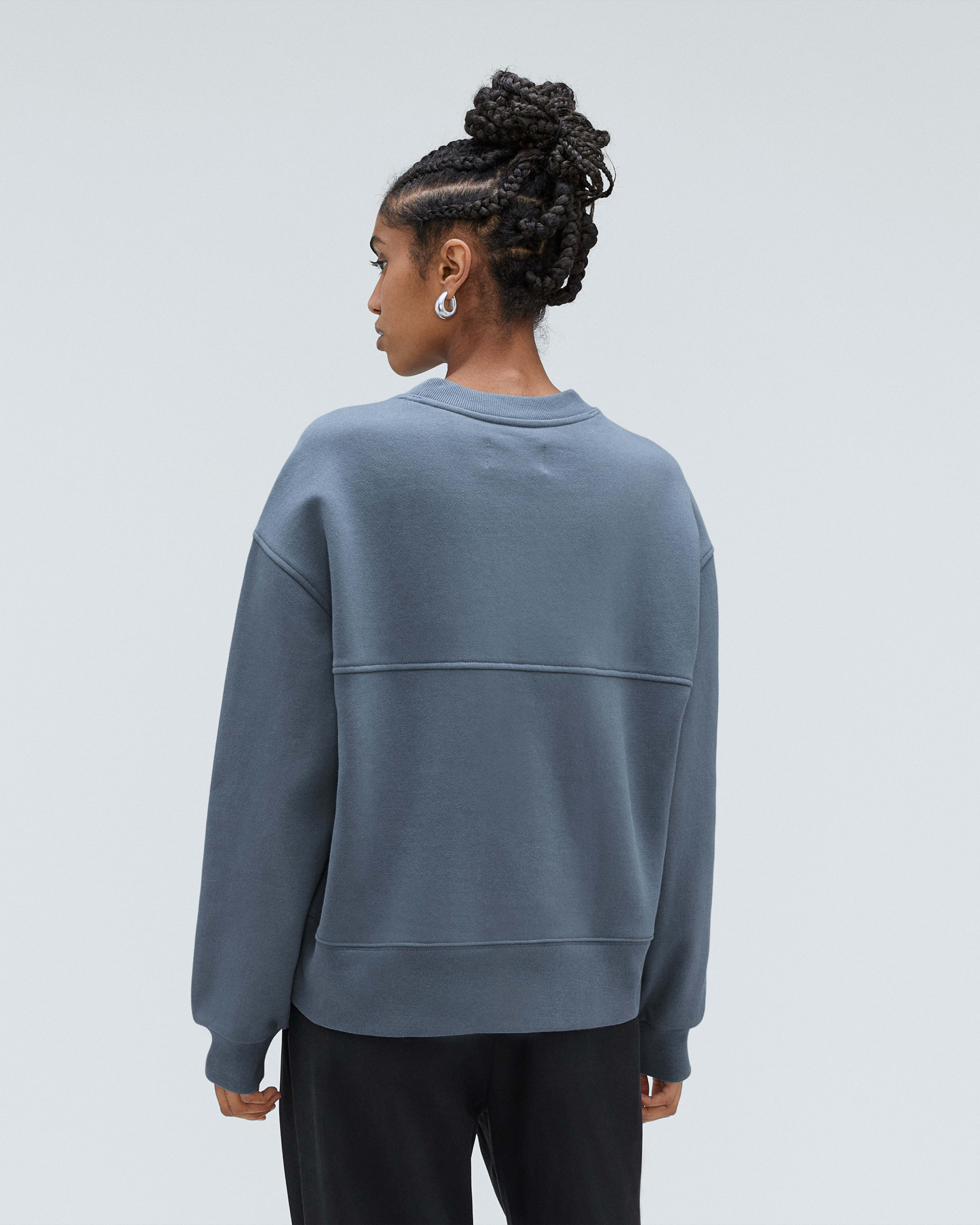 The Track Oversized Crew Faded Blue – Everlane