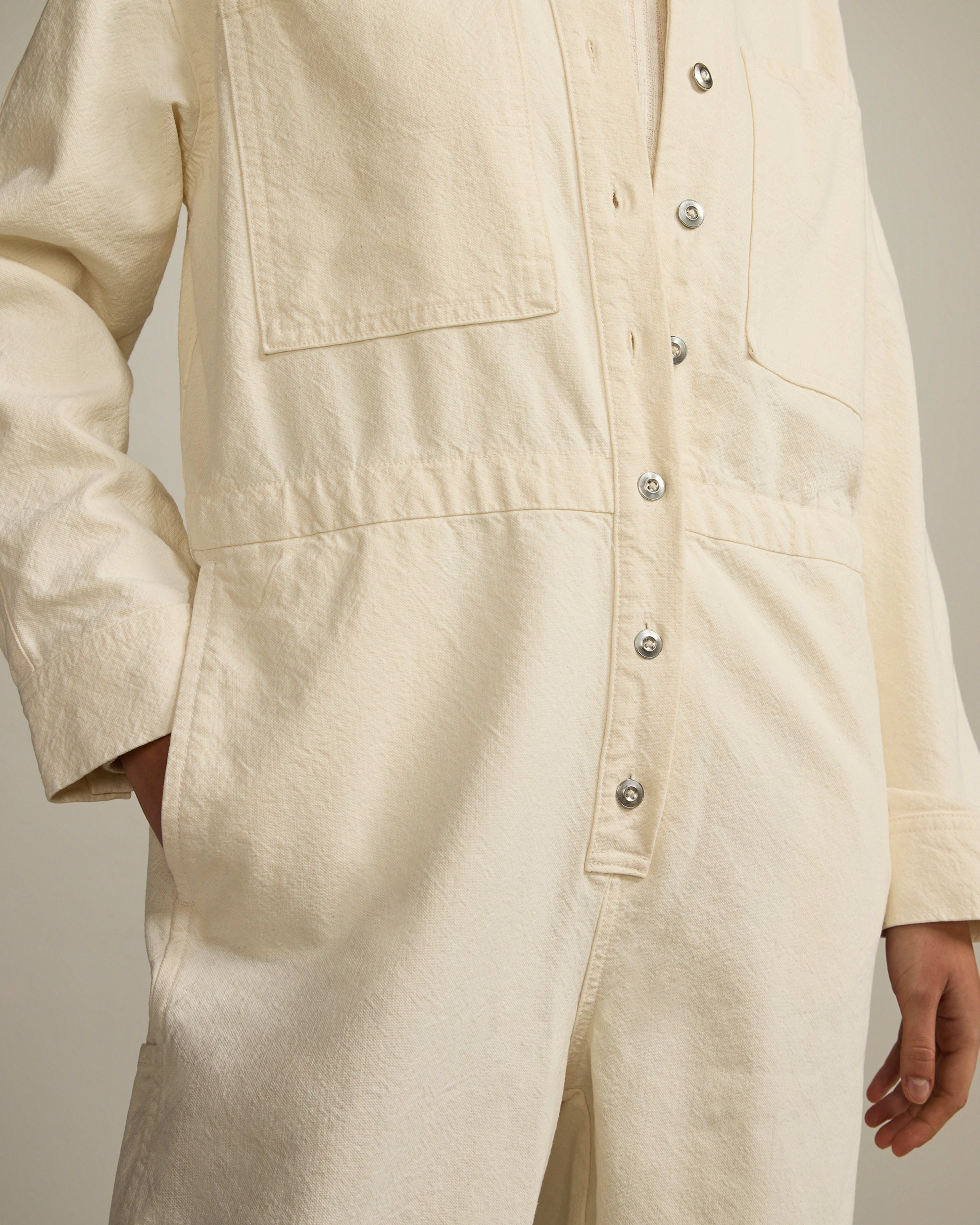 The Canvas Organic Cotton Coverall Bone Everlane