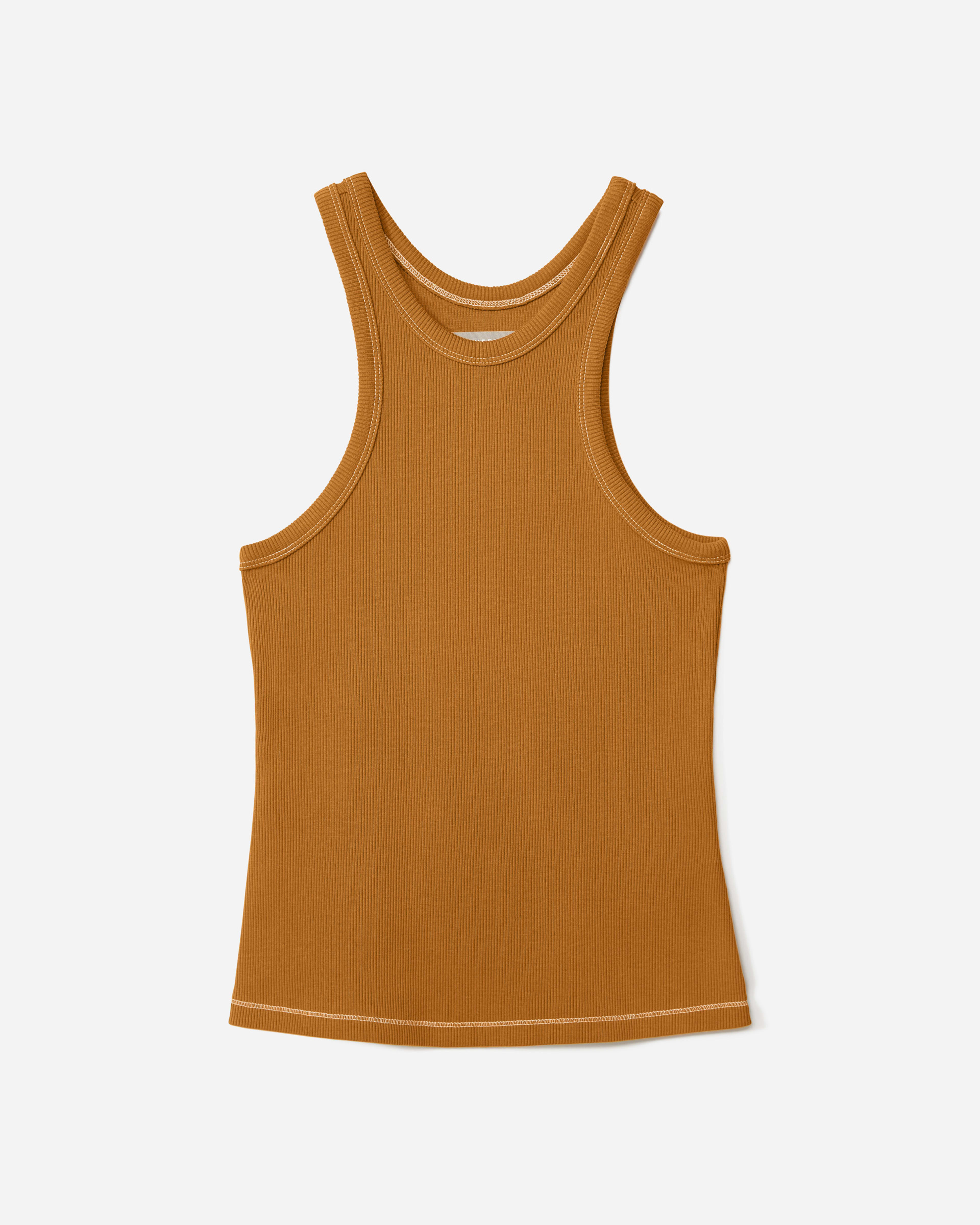 The Ribbed Cutaway Tank Golden Brown – Everlane