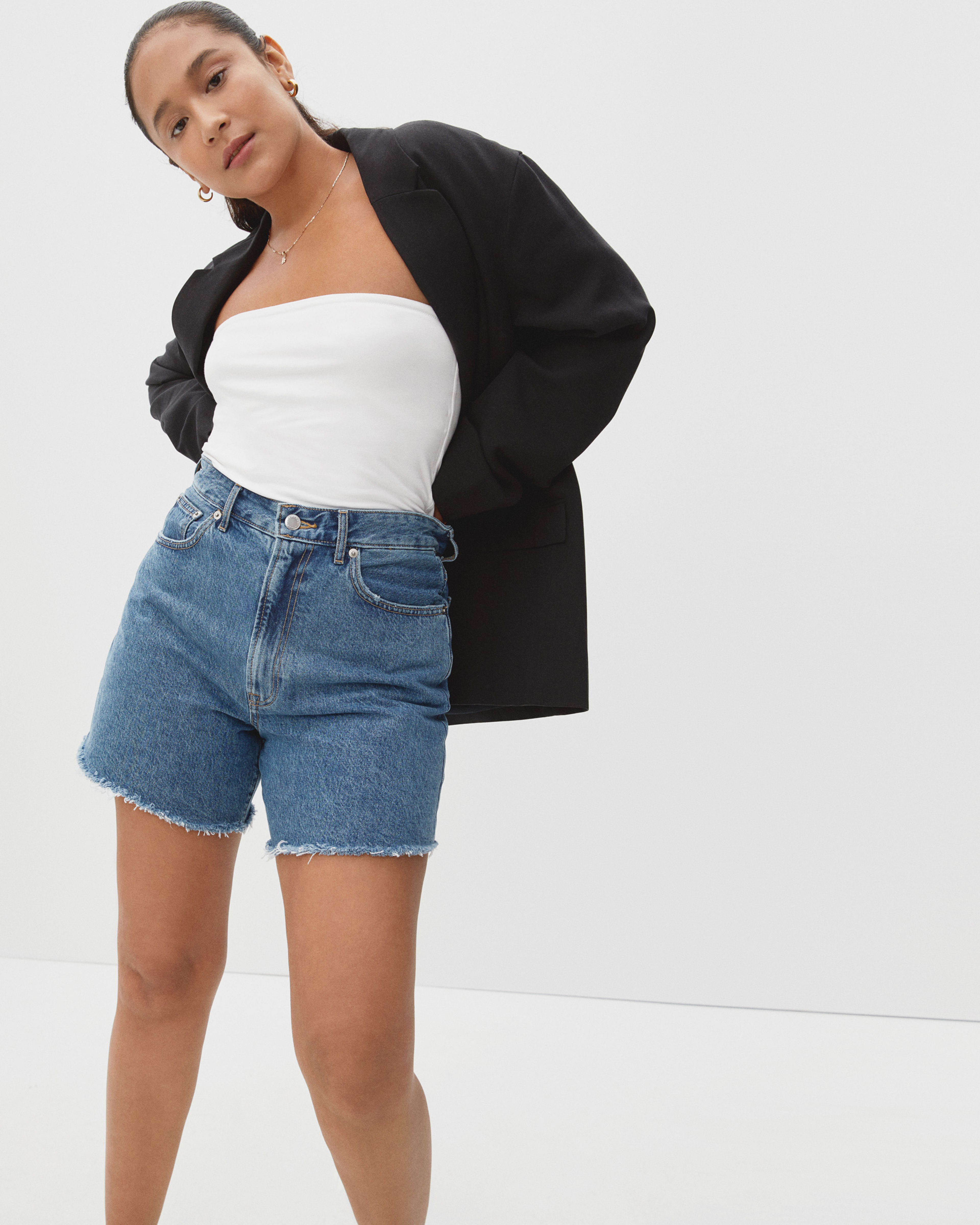 Denim shorts short deals