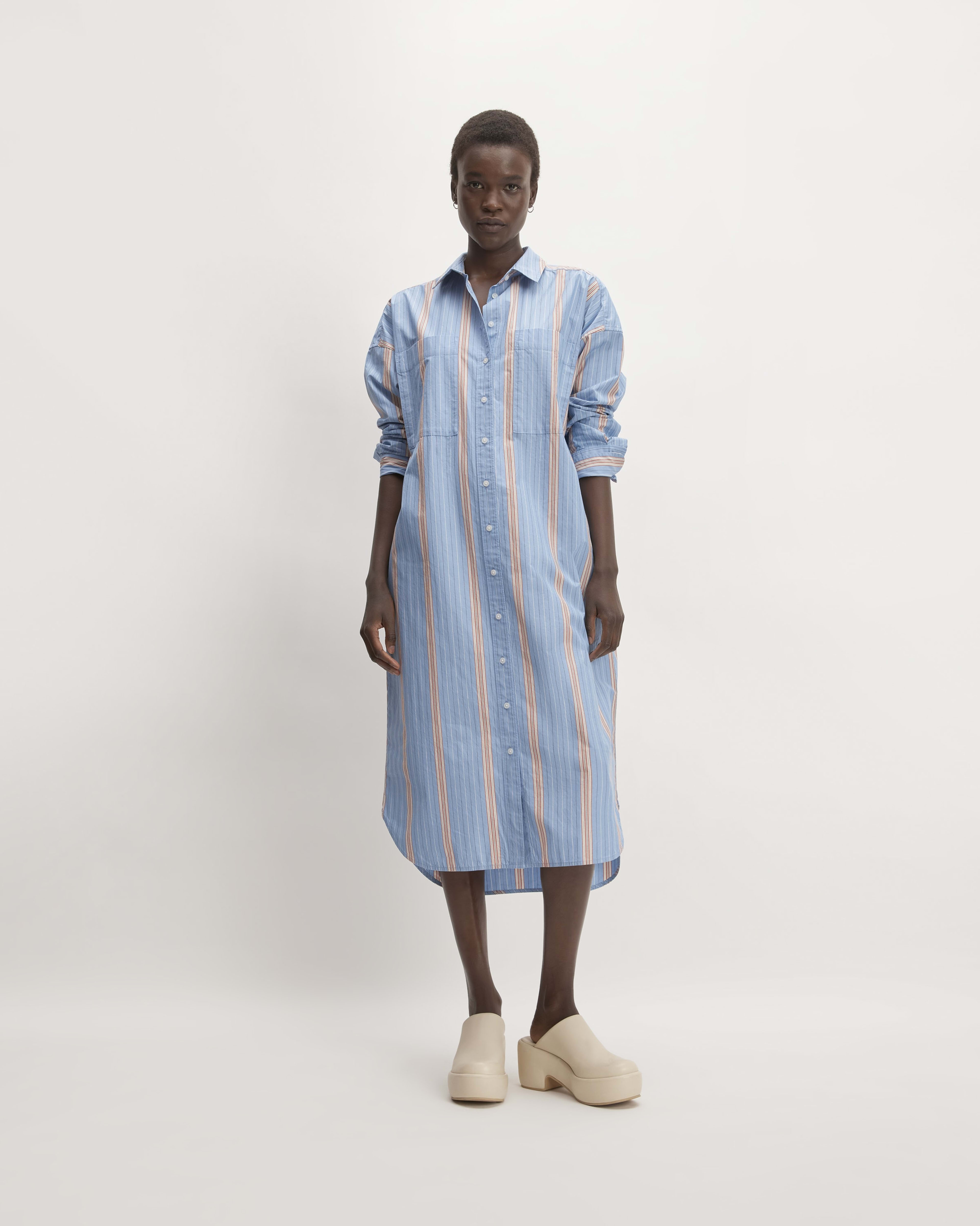 Everlane cotton shirt dress discount