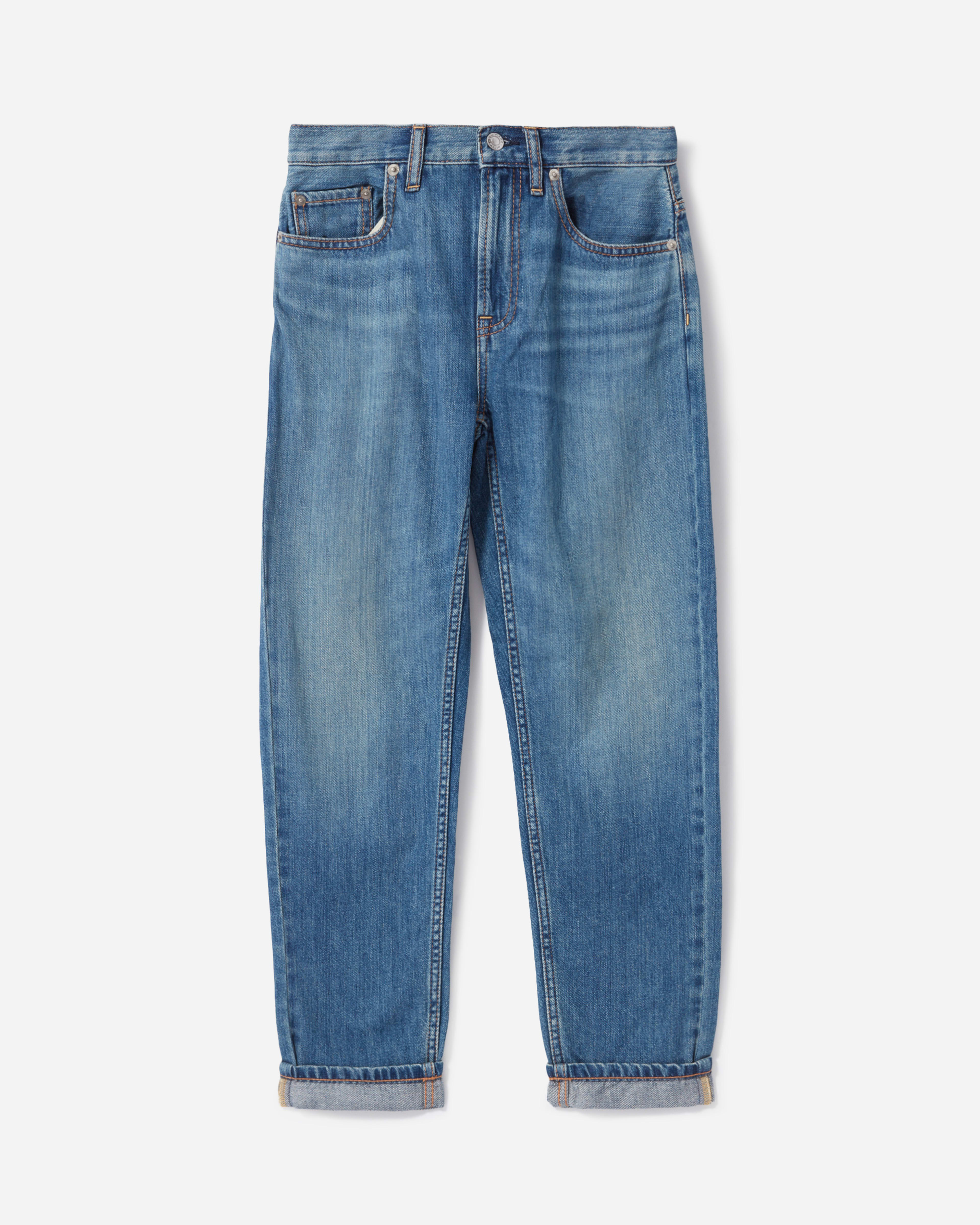The Super-Soft Relaxed Jean Mid Blue – Everlane