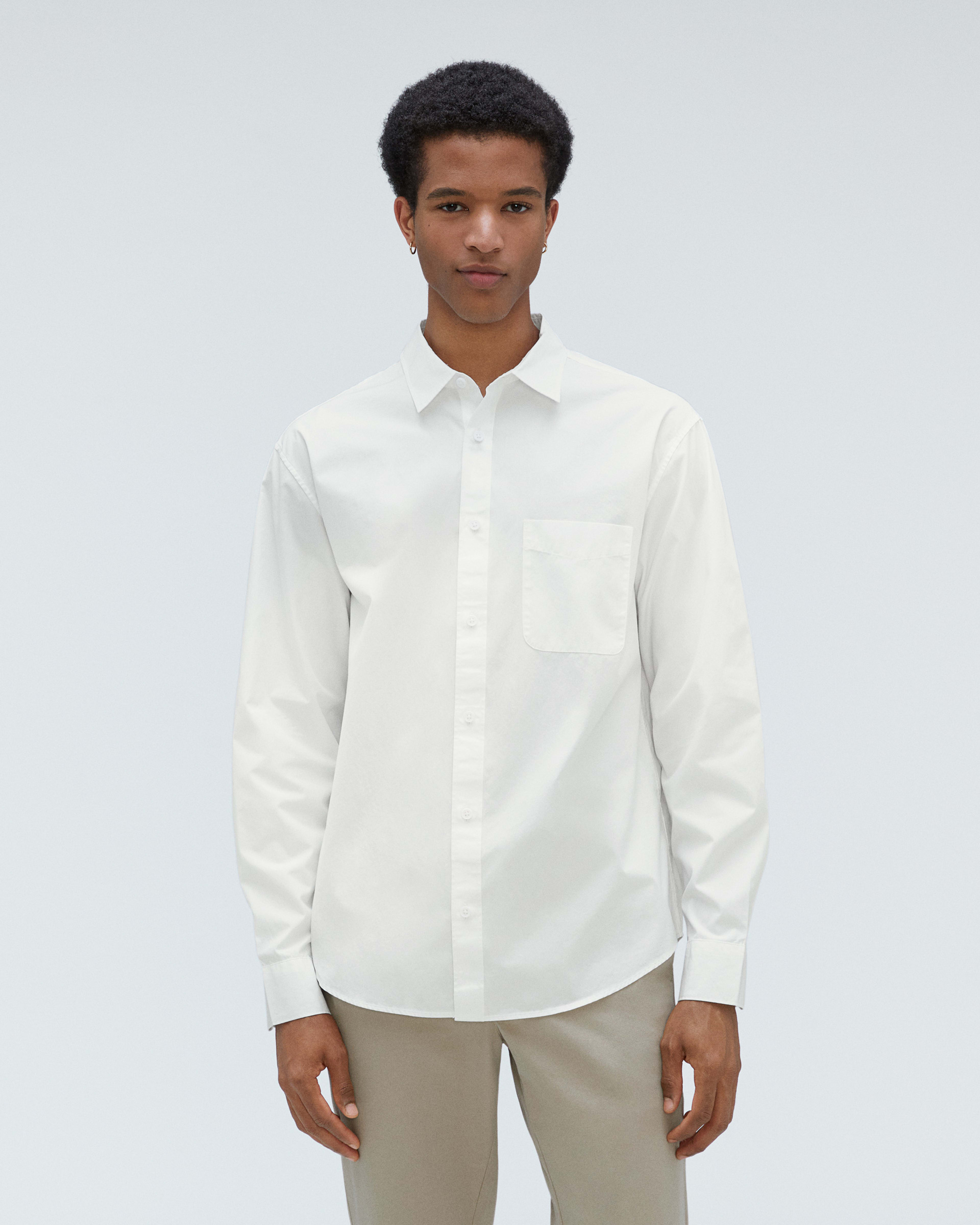 The Relaxed Poplin Shirt White Everlane