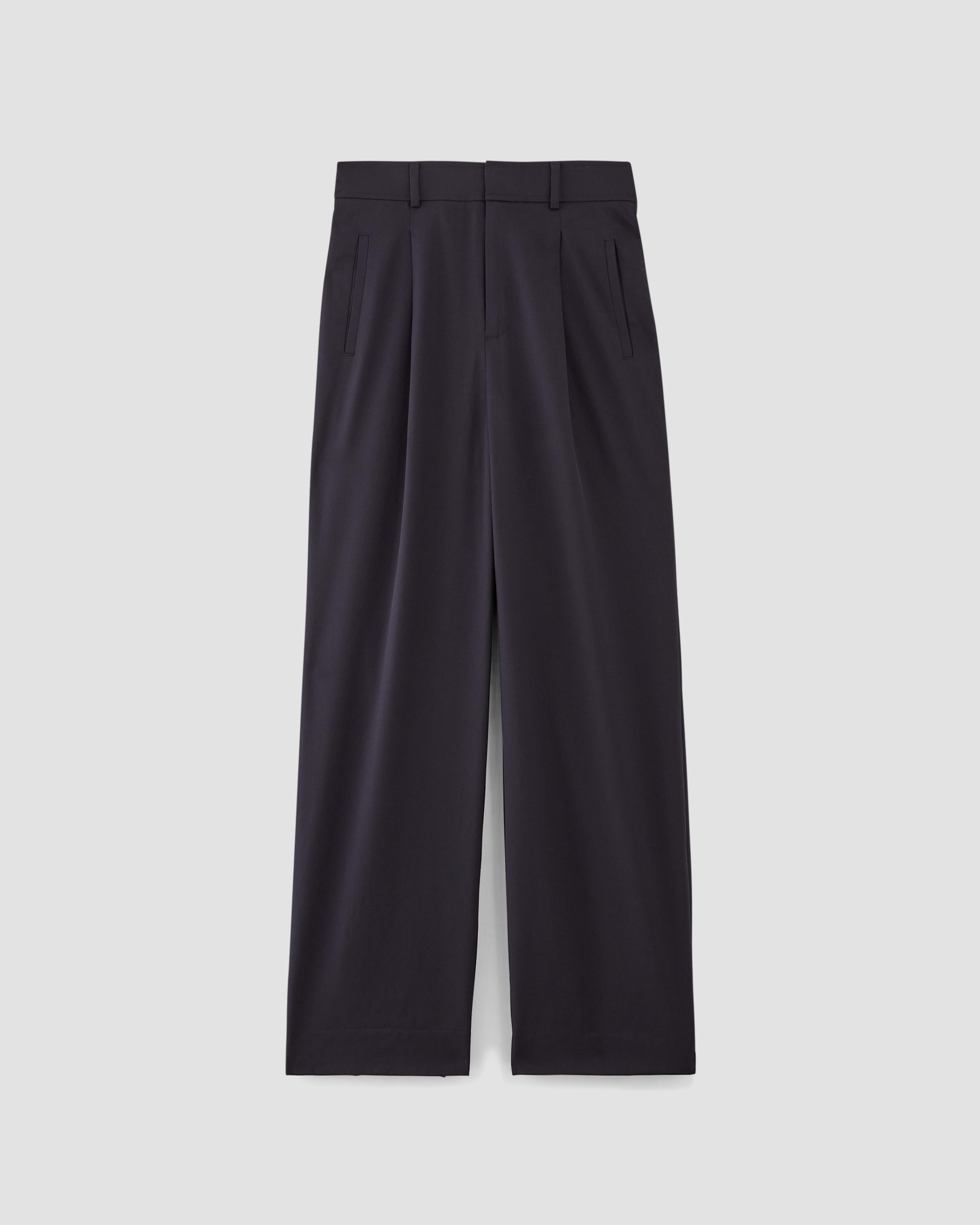 The Italian Wool Way-High® Drape Pant Navy – Everlane