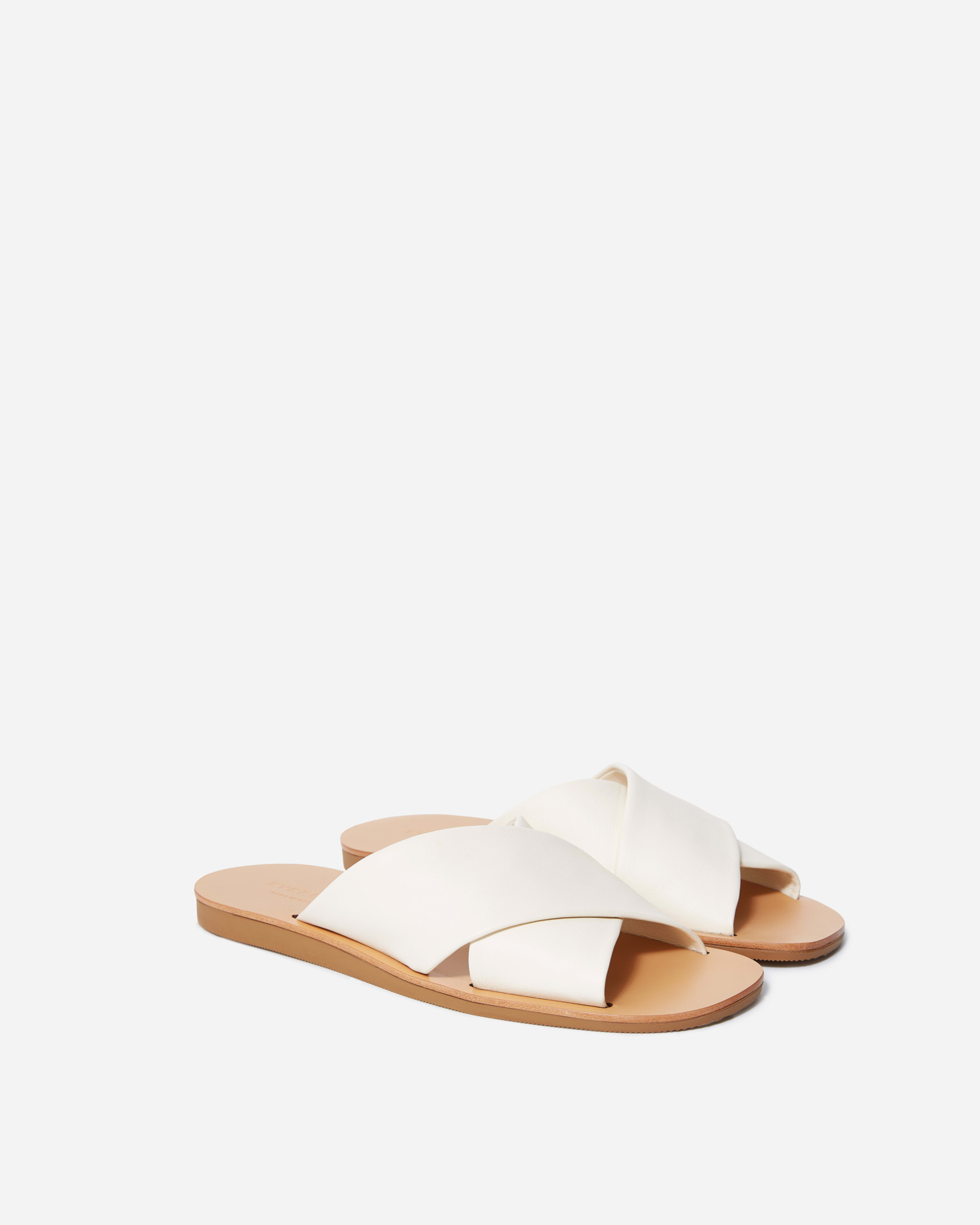 The Day Crossover Sandal Cream Everlane