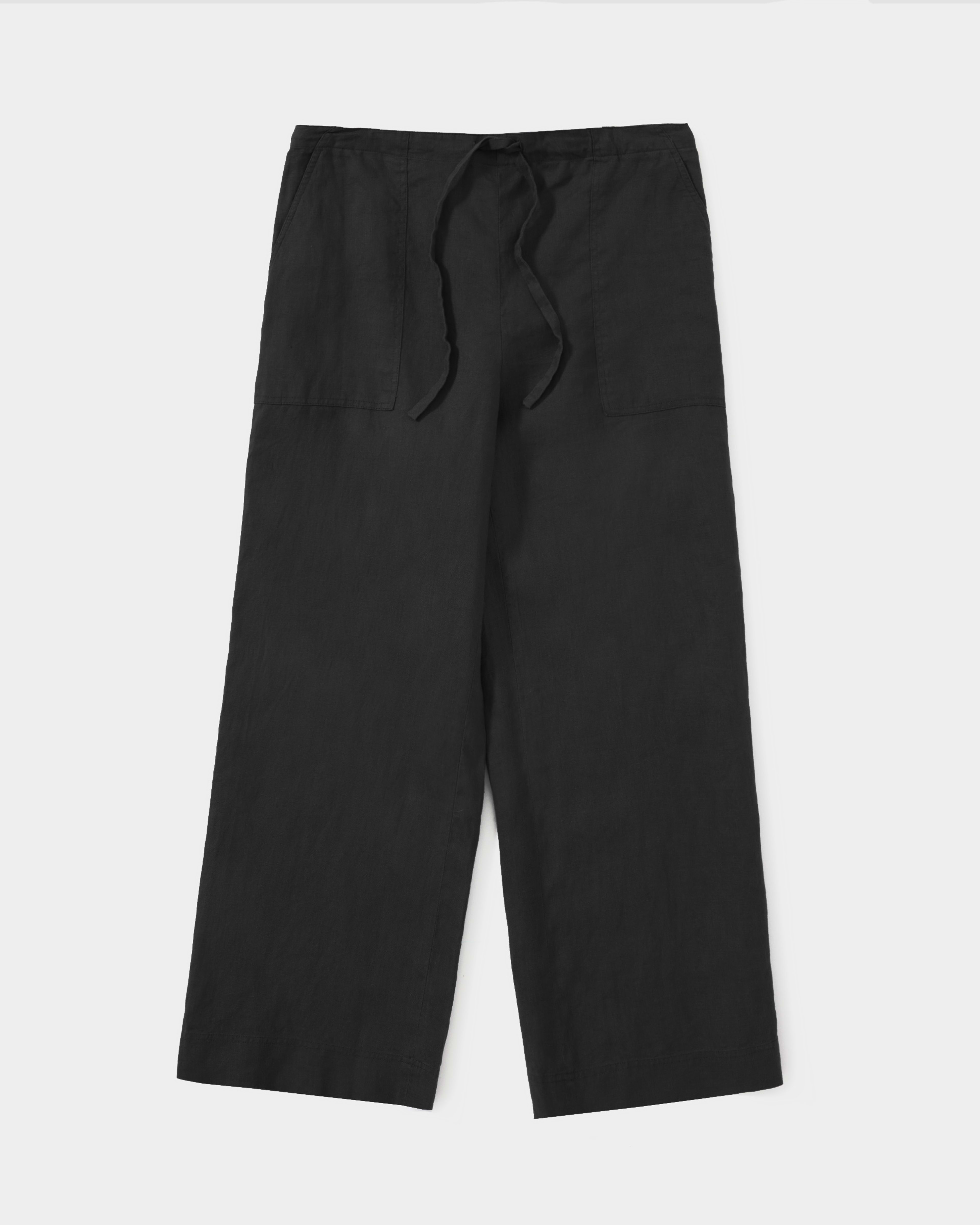 The Linen Pant Washed Black Everlane