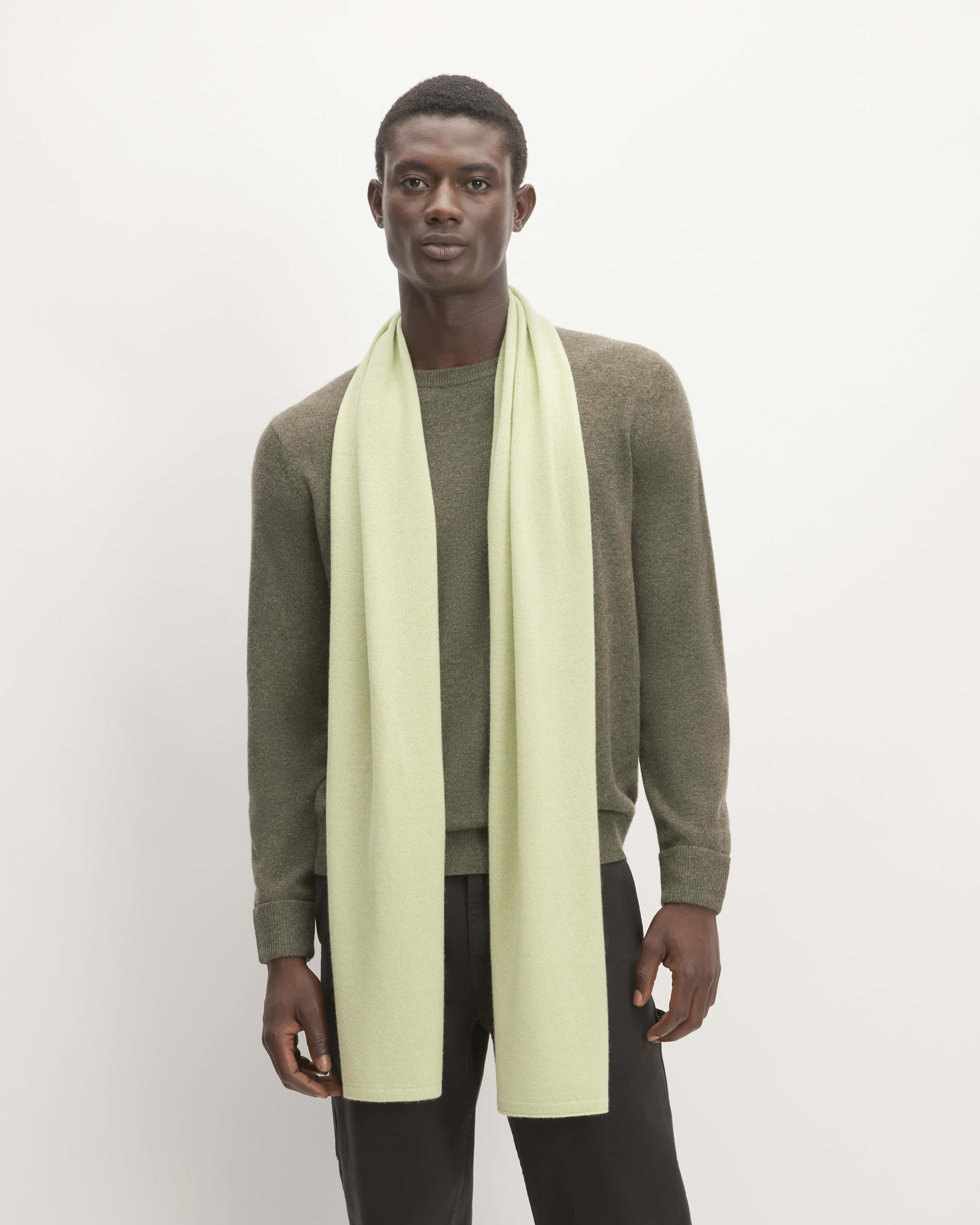 The Cashmere Scarf Seafoam Green Everlane