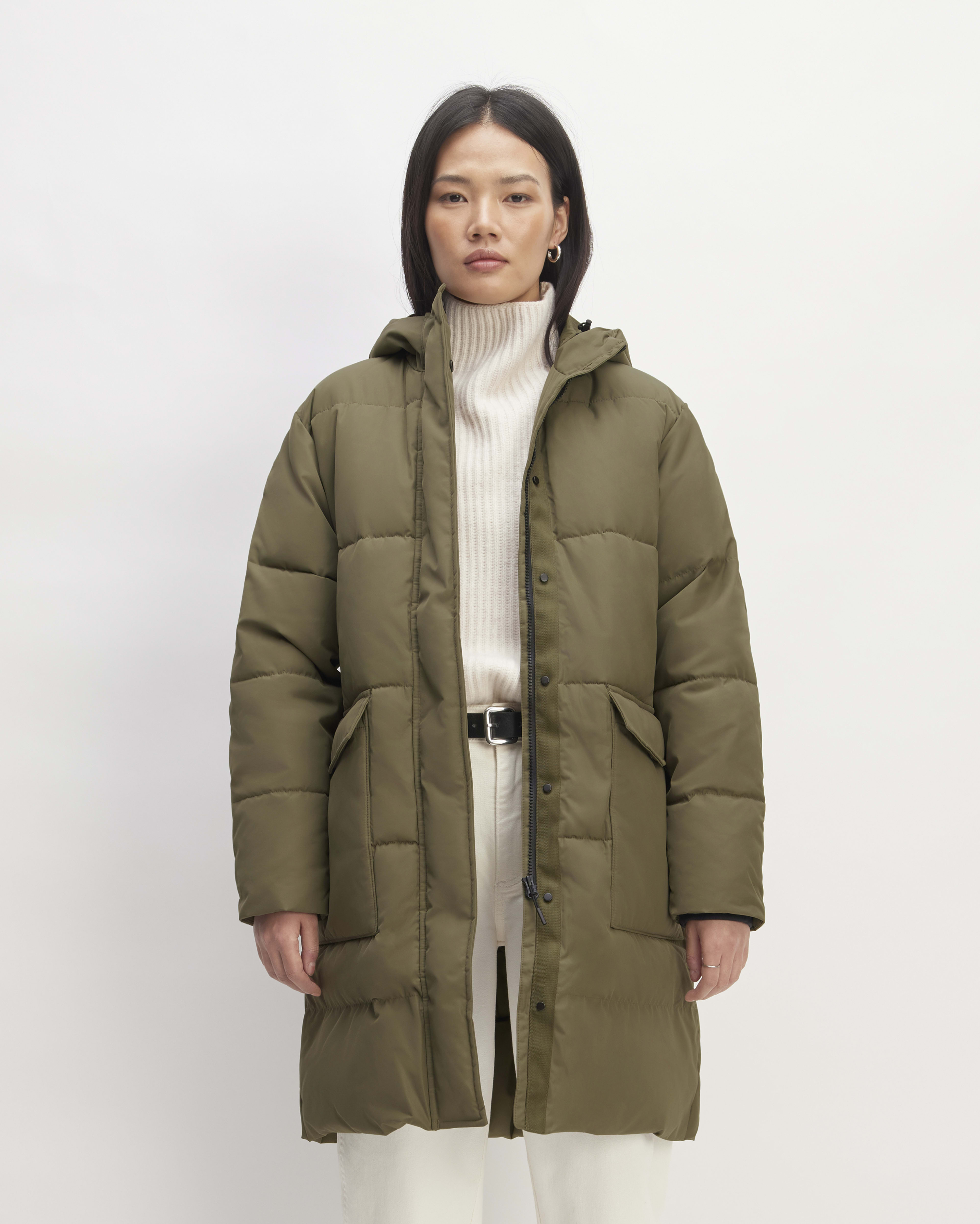 The Long Re Down Puffer Black Everlane