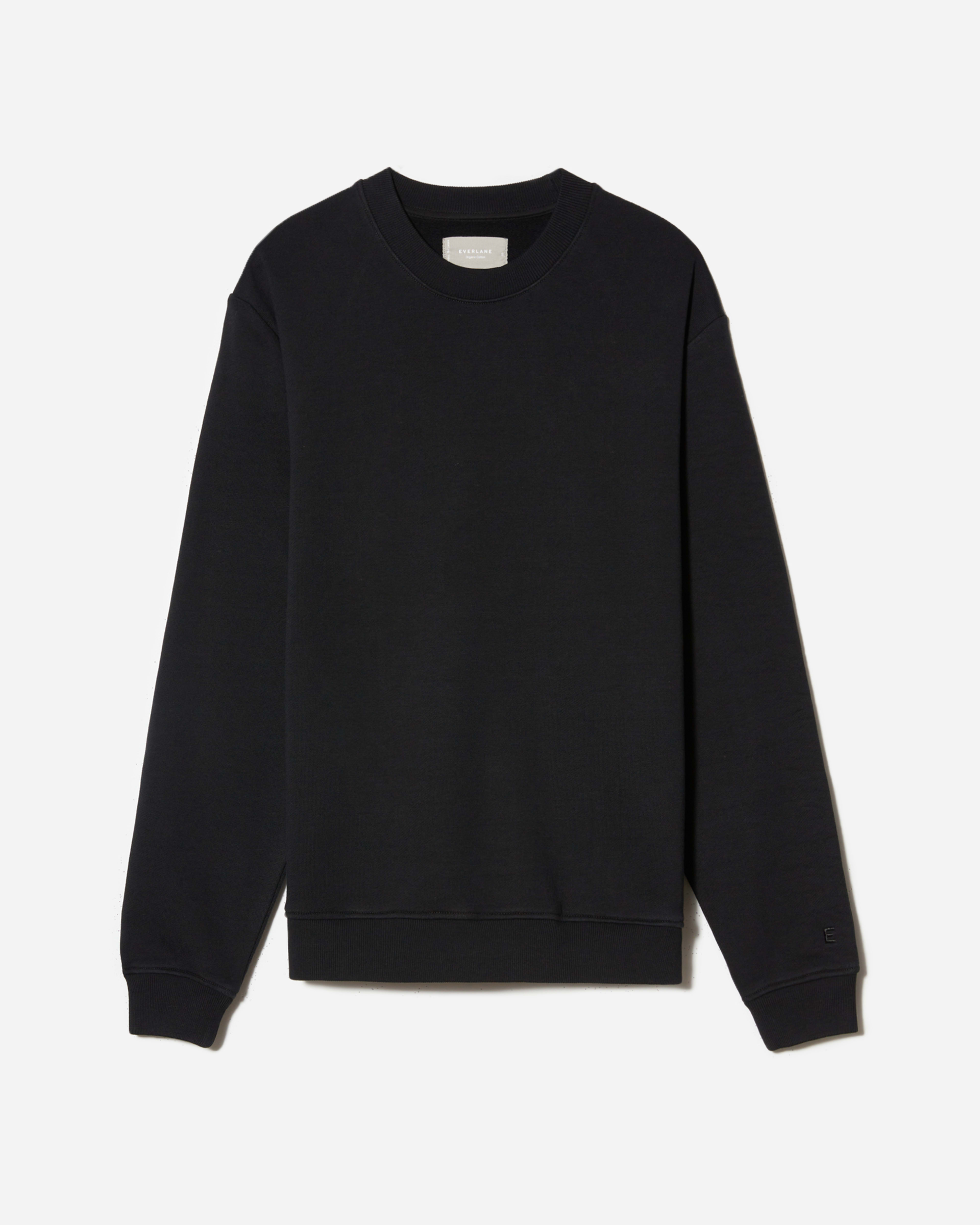 The Track Crewneck Sweatshirt Black – Everlane