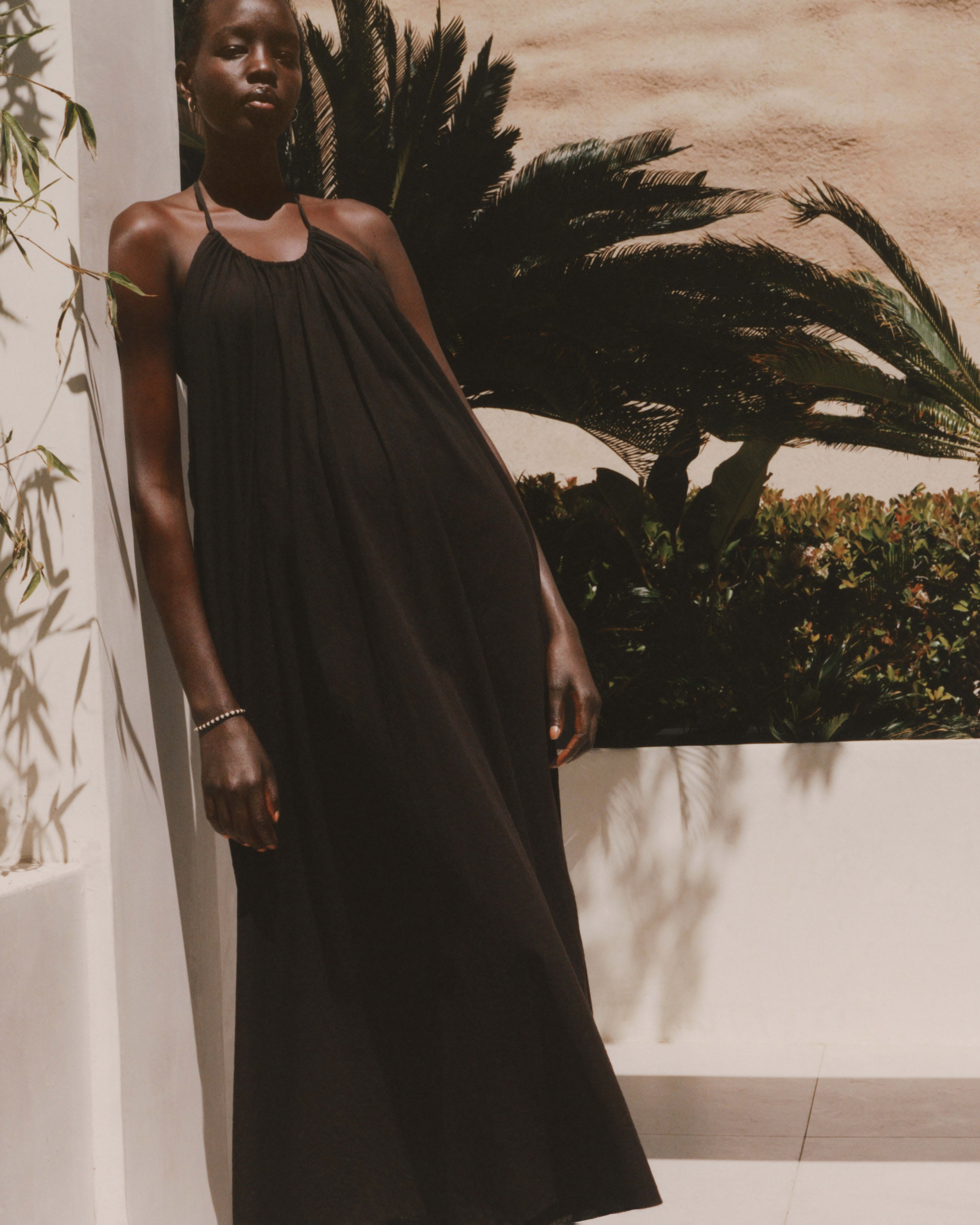Zara black maxi dress on sale
