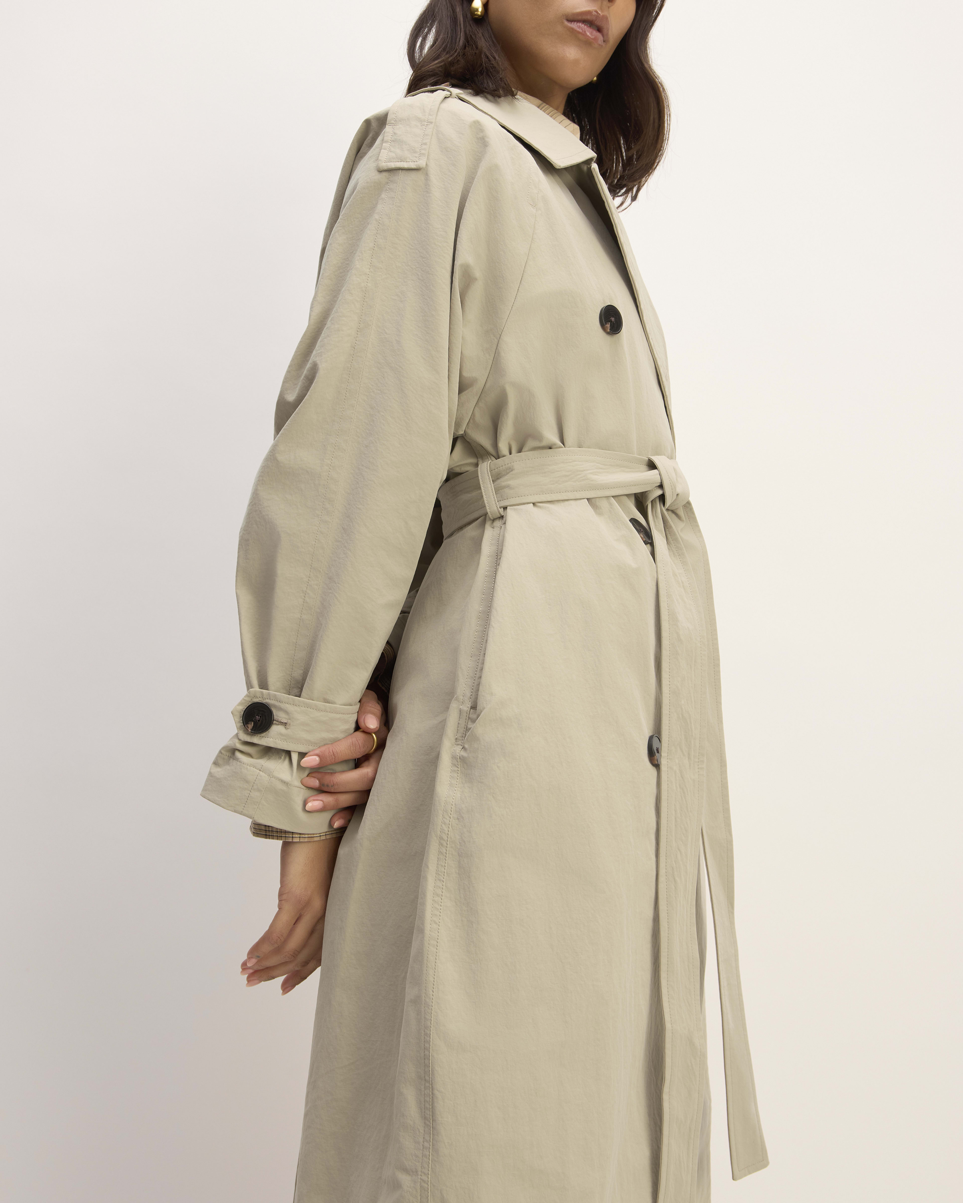 The ReNew Long Trench Coat Trench Coat Khaki Everlane
