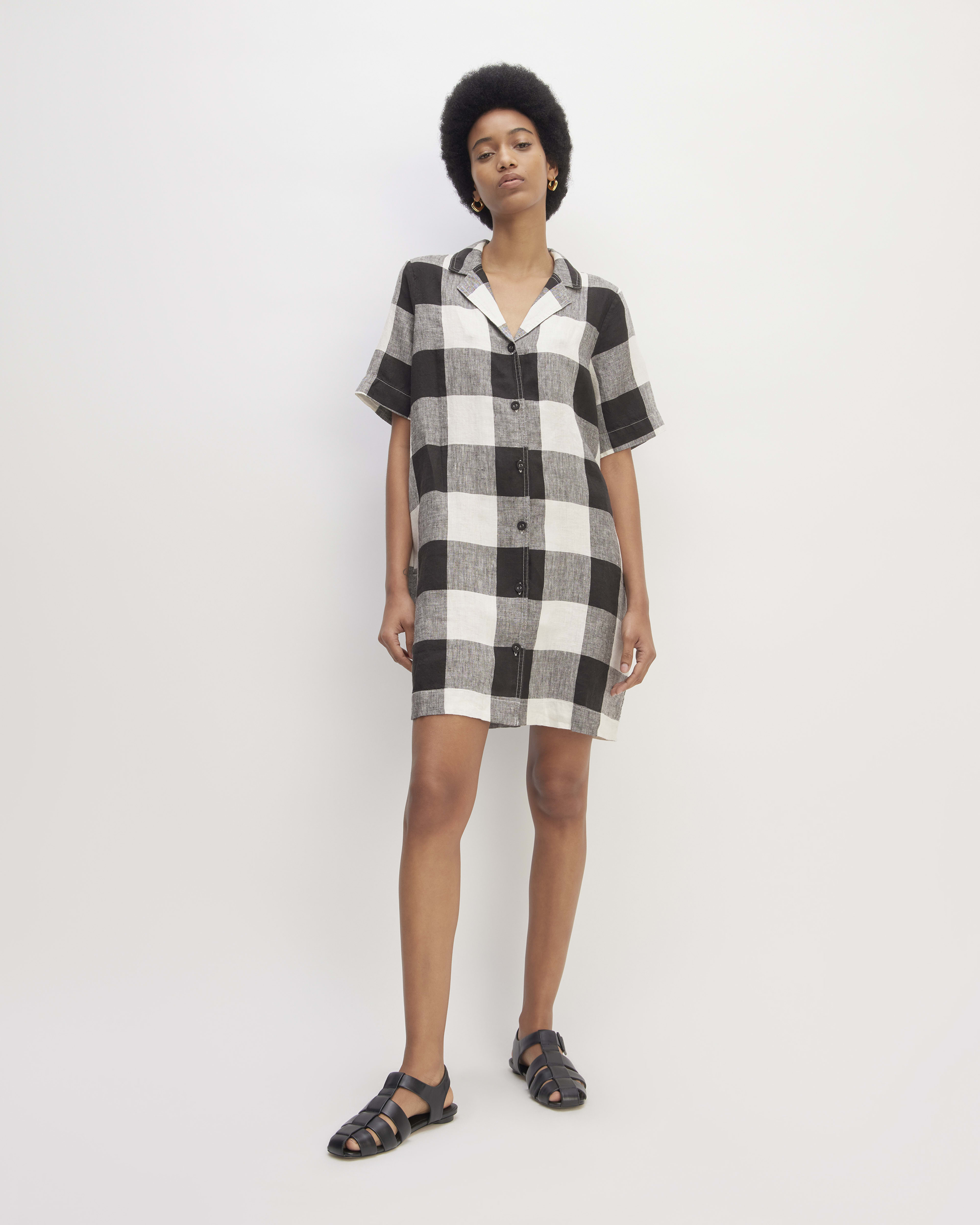 Everlane linen shirt dress sale