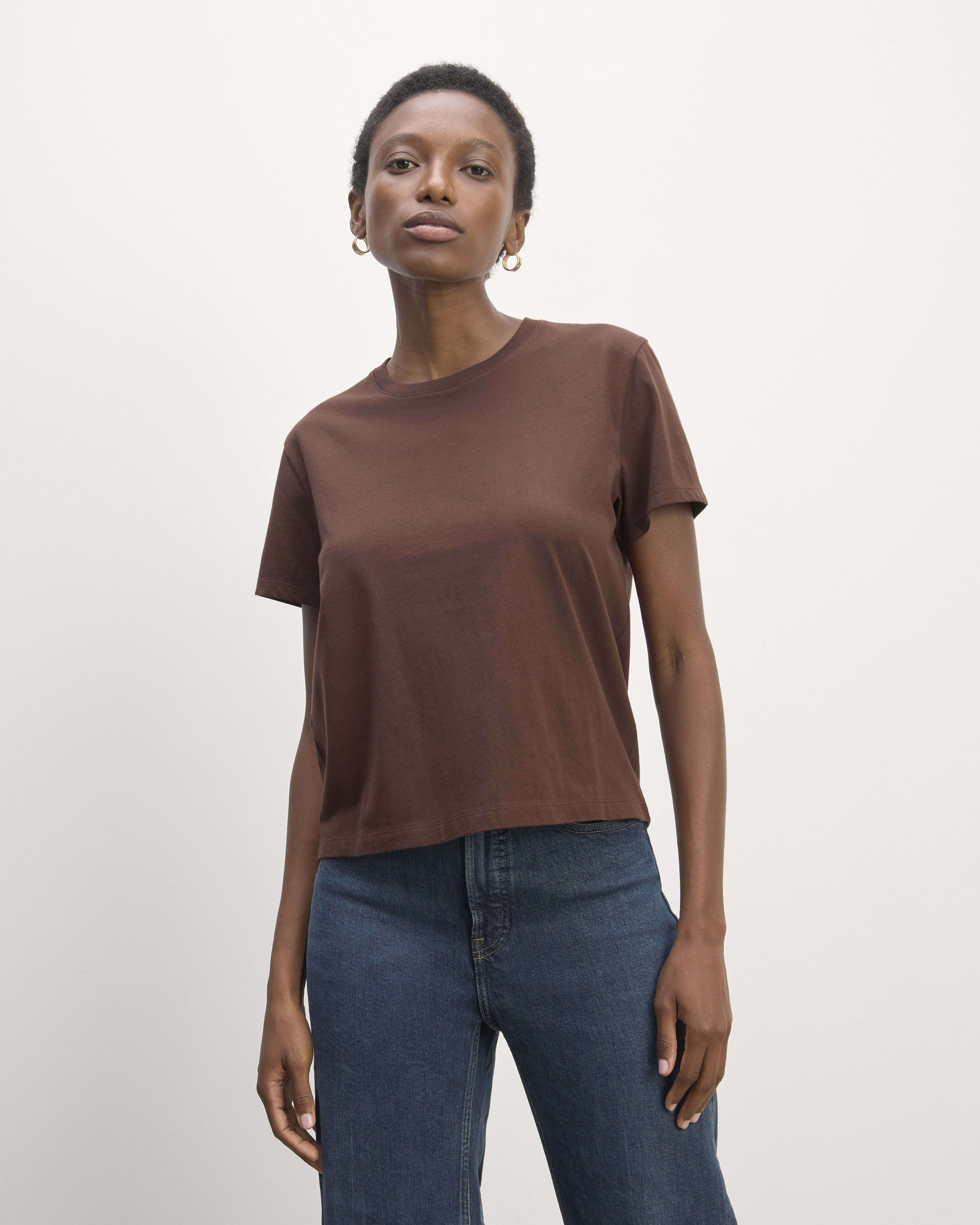 The Organic Cotton Crew Tee Black Everlane