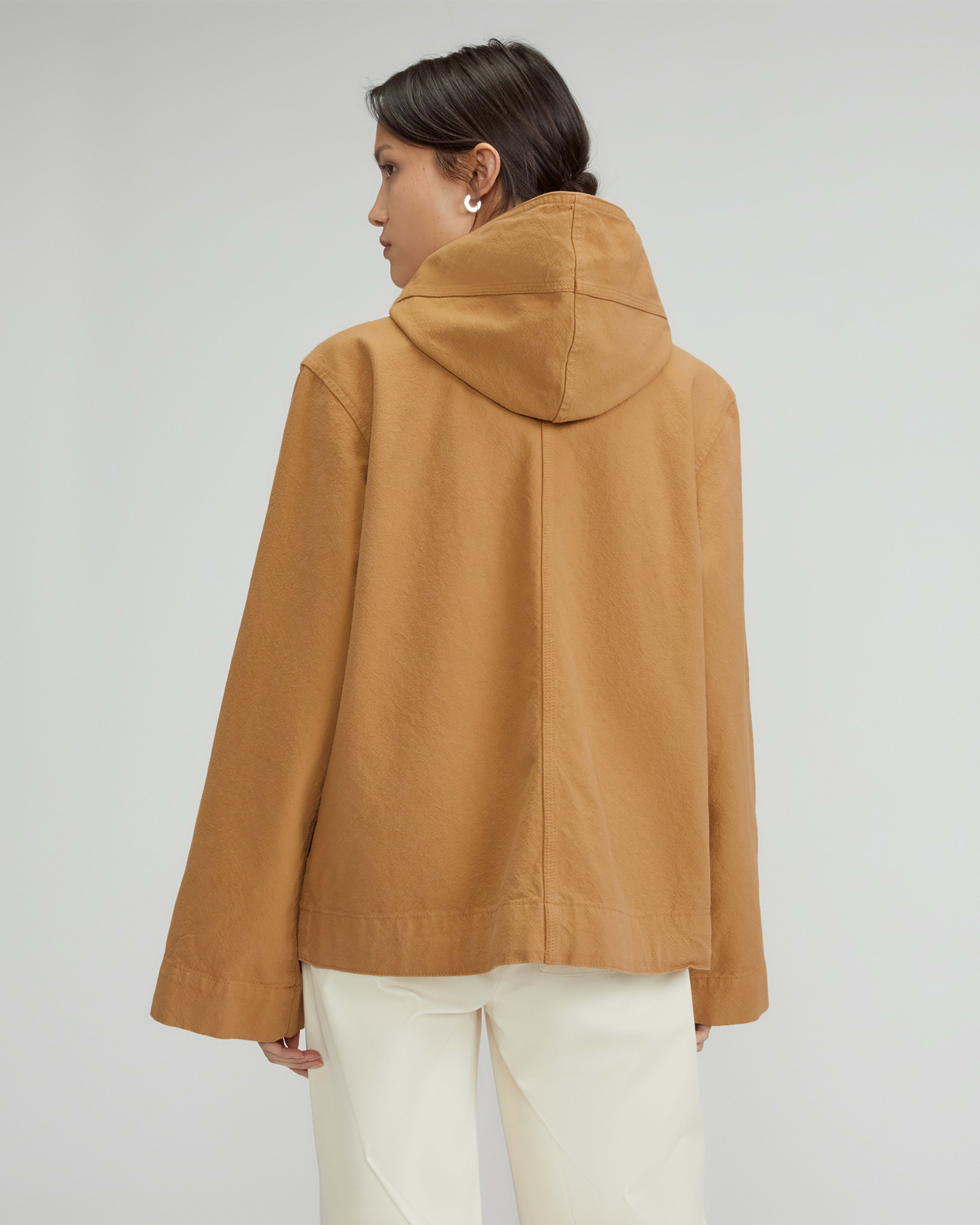 The Canvas Organic Cotton Anorak Cappuccino Everlane