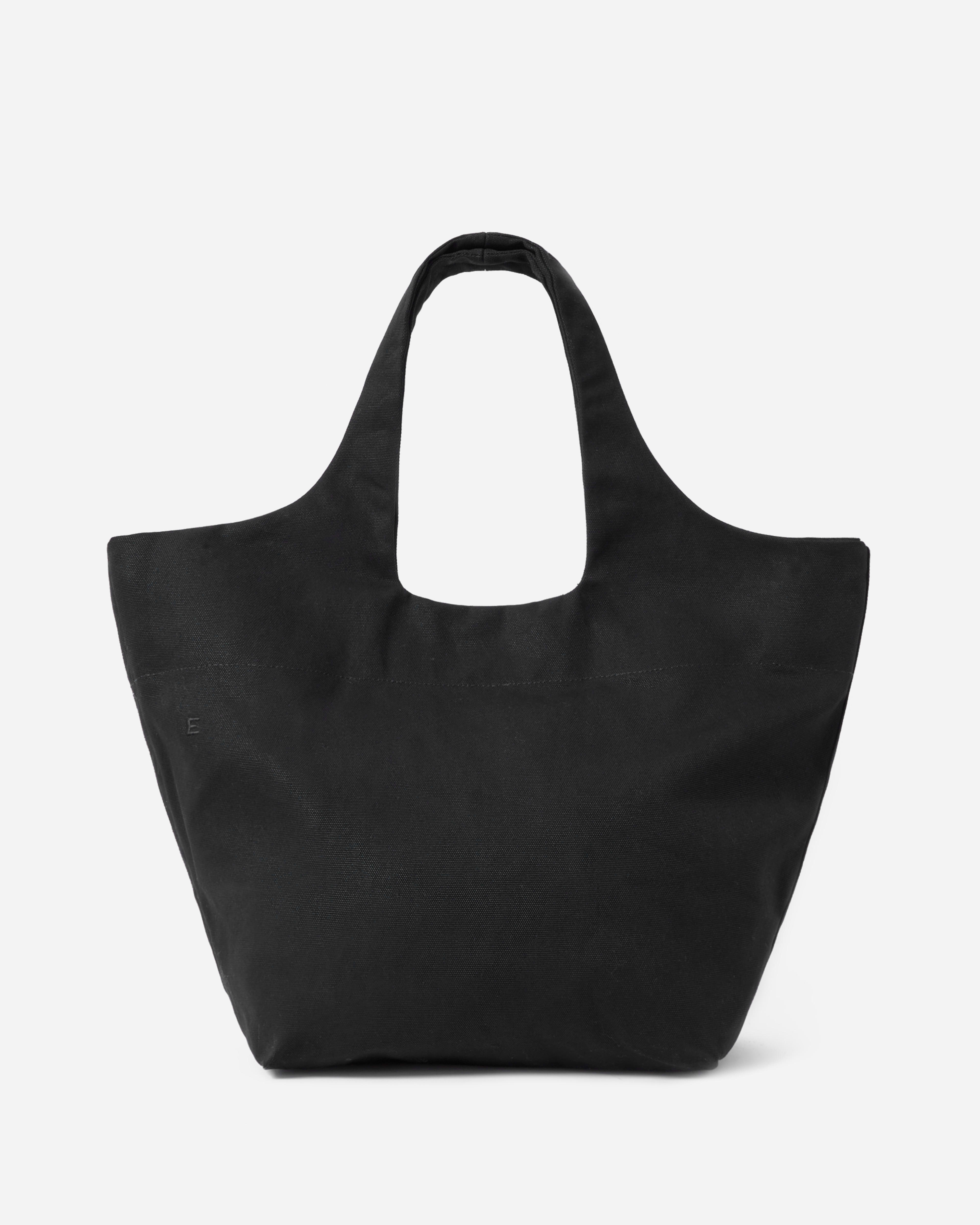 The Canvas Basket Tote Black Everlane