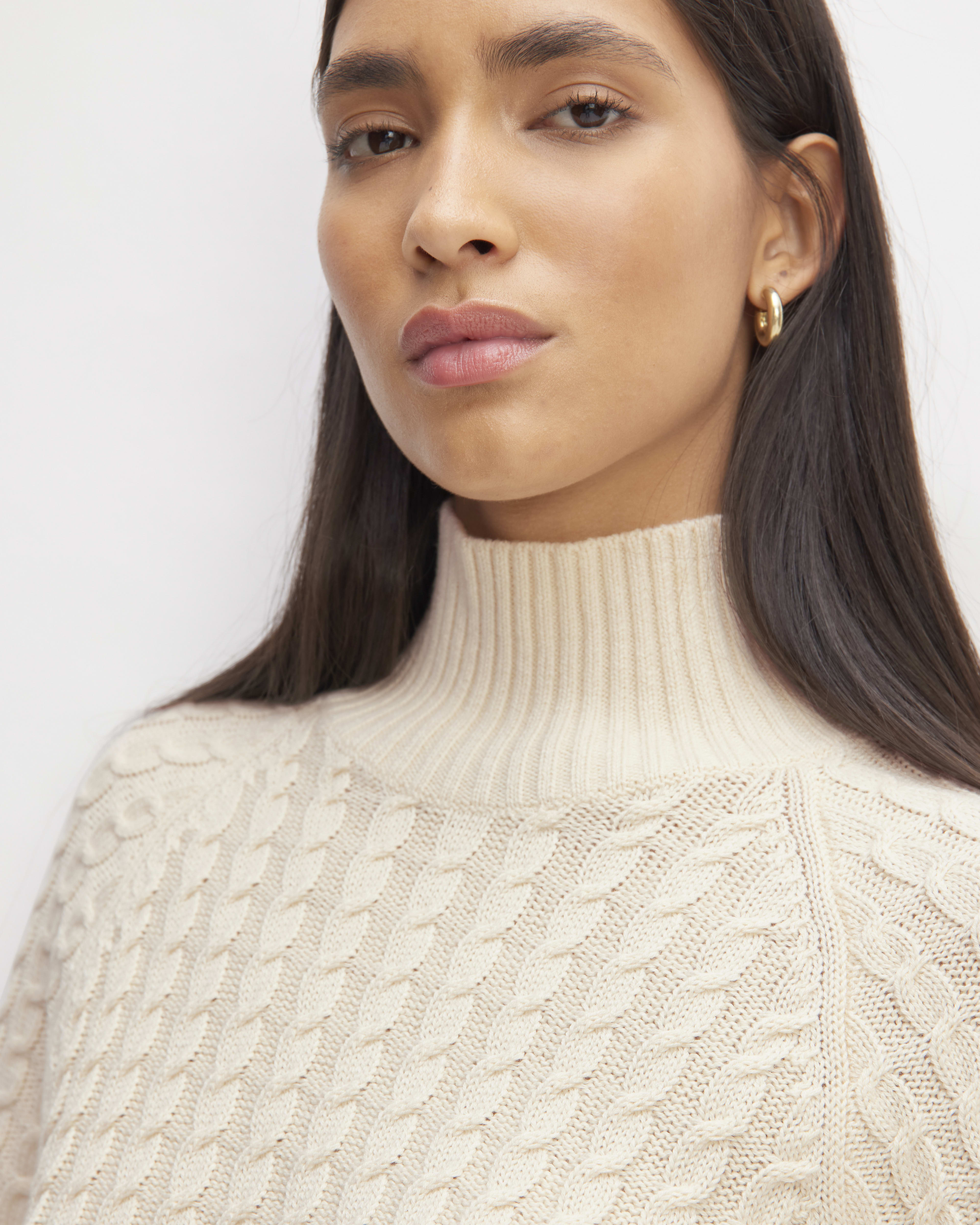 Everlane outlet cable mockneck