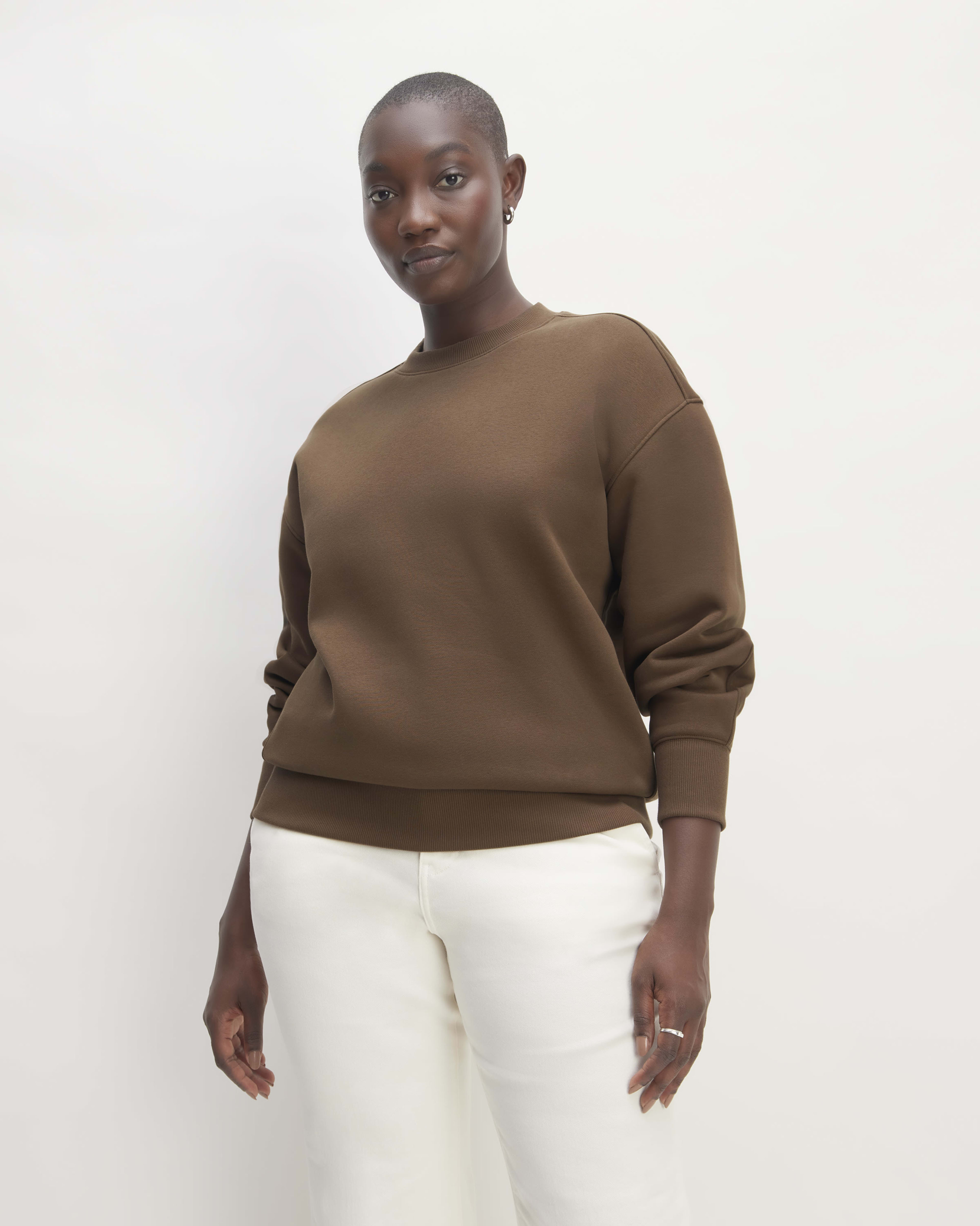 The ReTrack Oversized Crew Heather Grey – Everlane