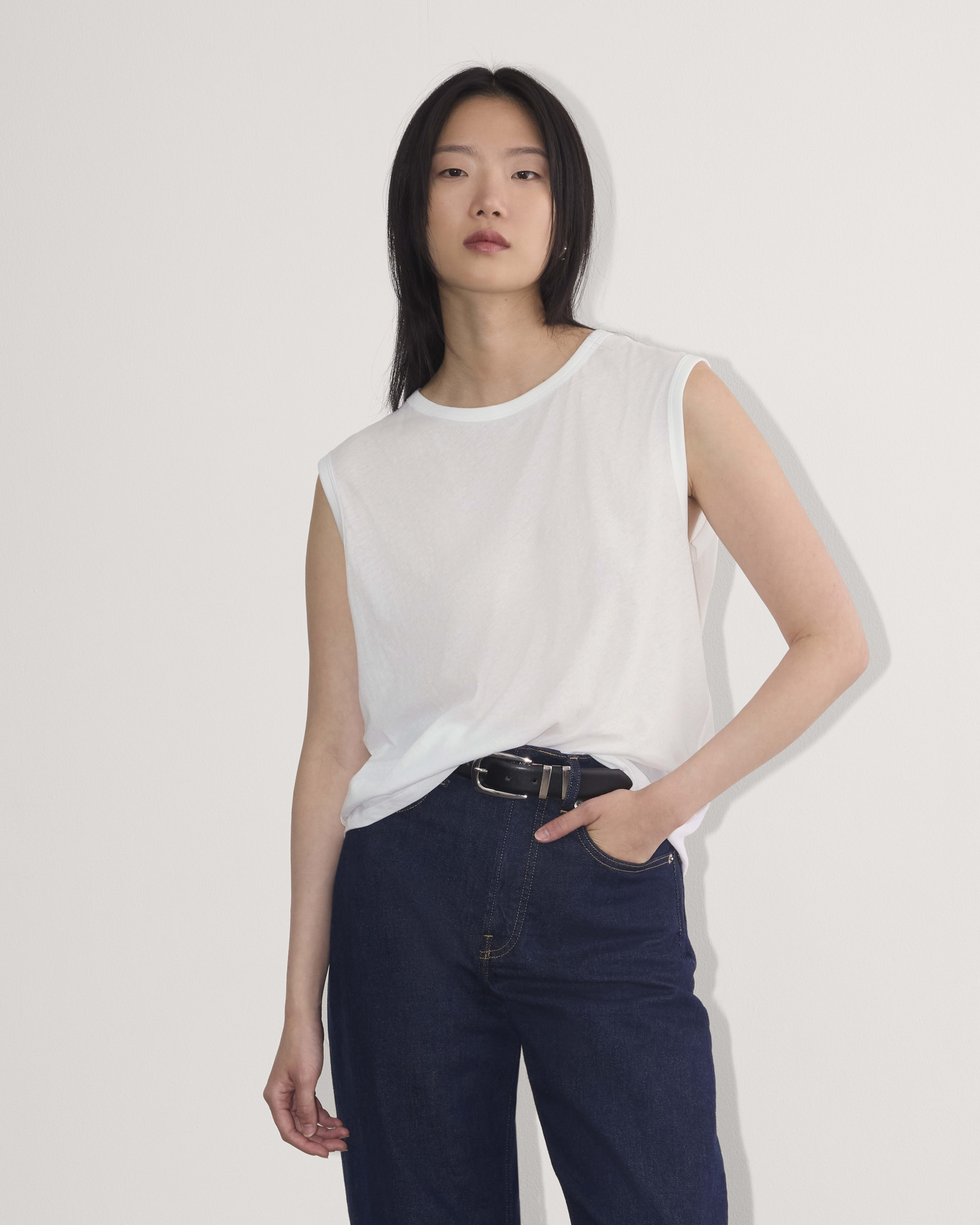 The Air Racerback Tank White – Everlane