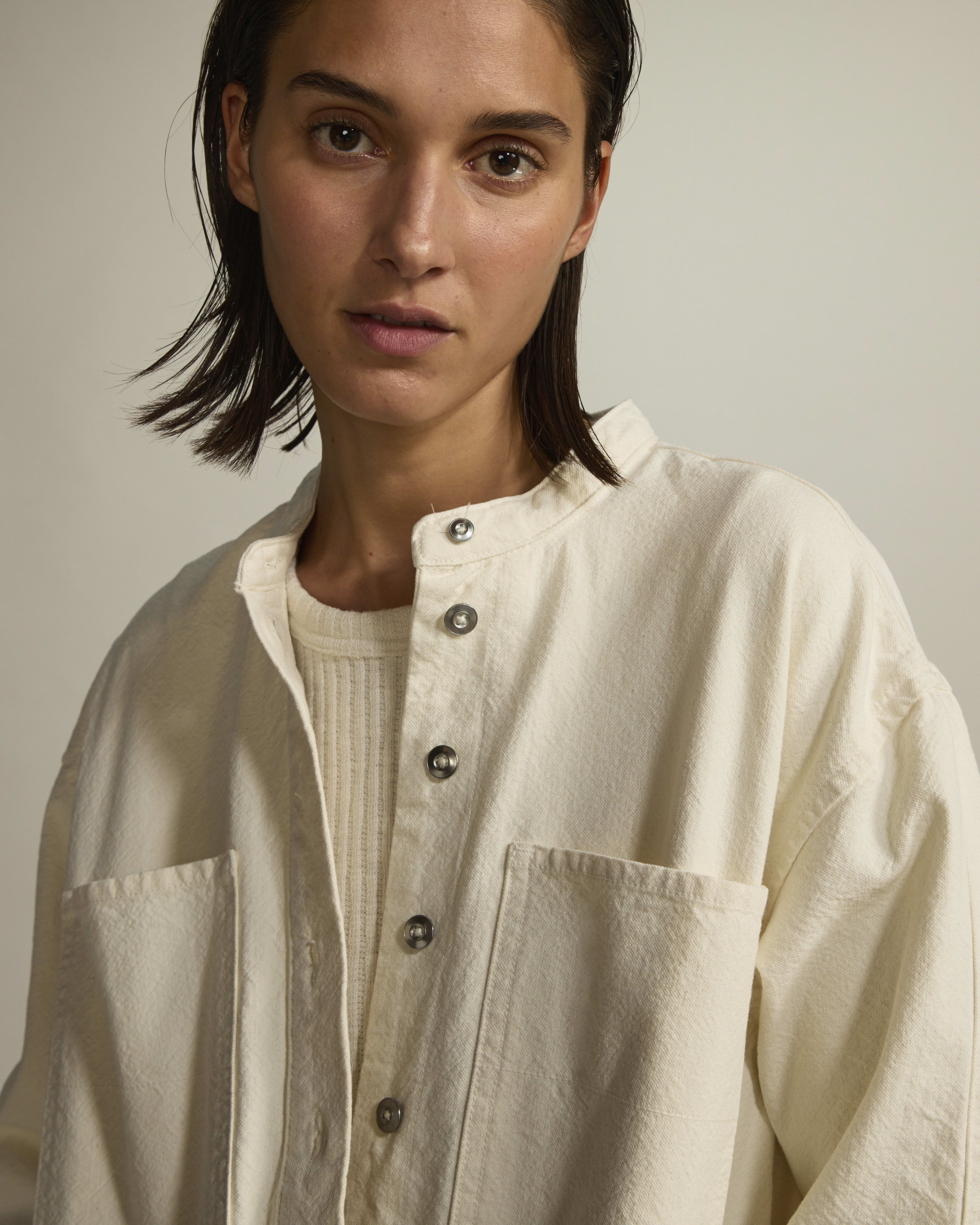 The Canvas Organic Cotton Coverall Bone Everlane