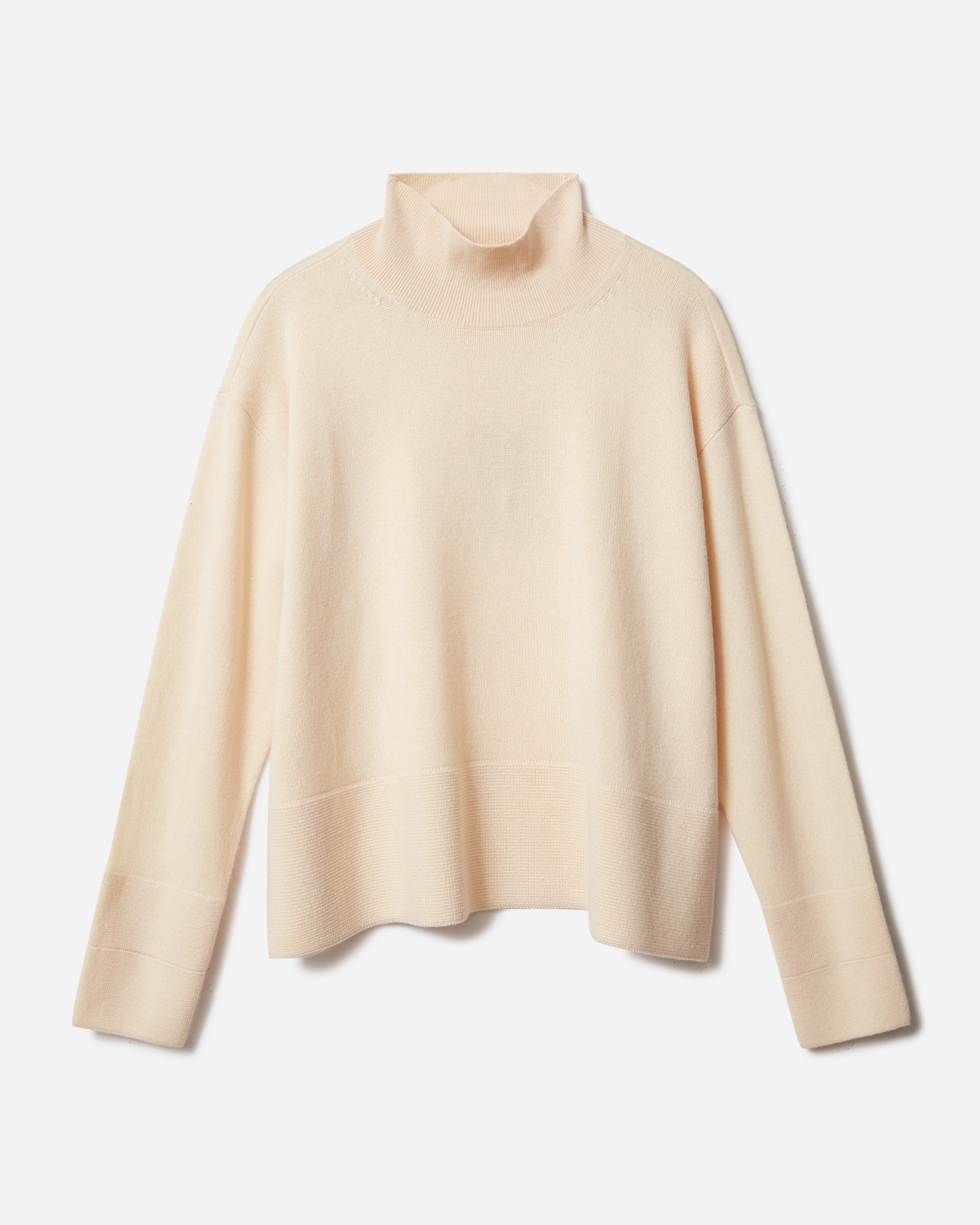 The Cashmere Square Turtleneck Rose Water – Everlane