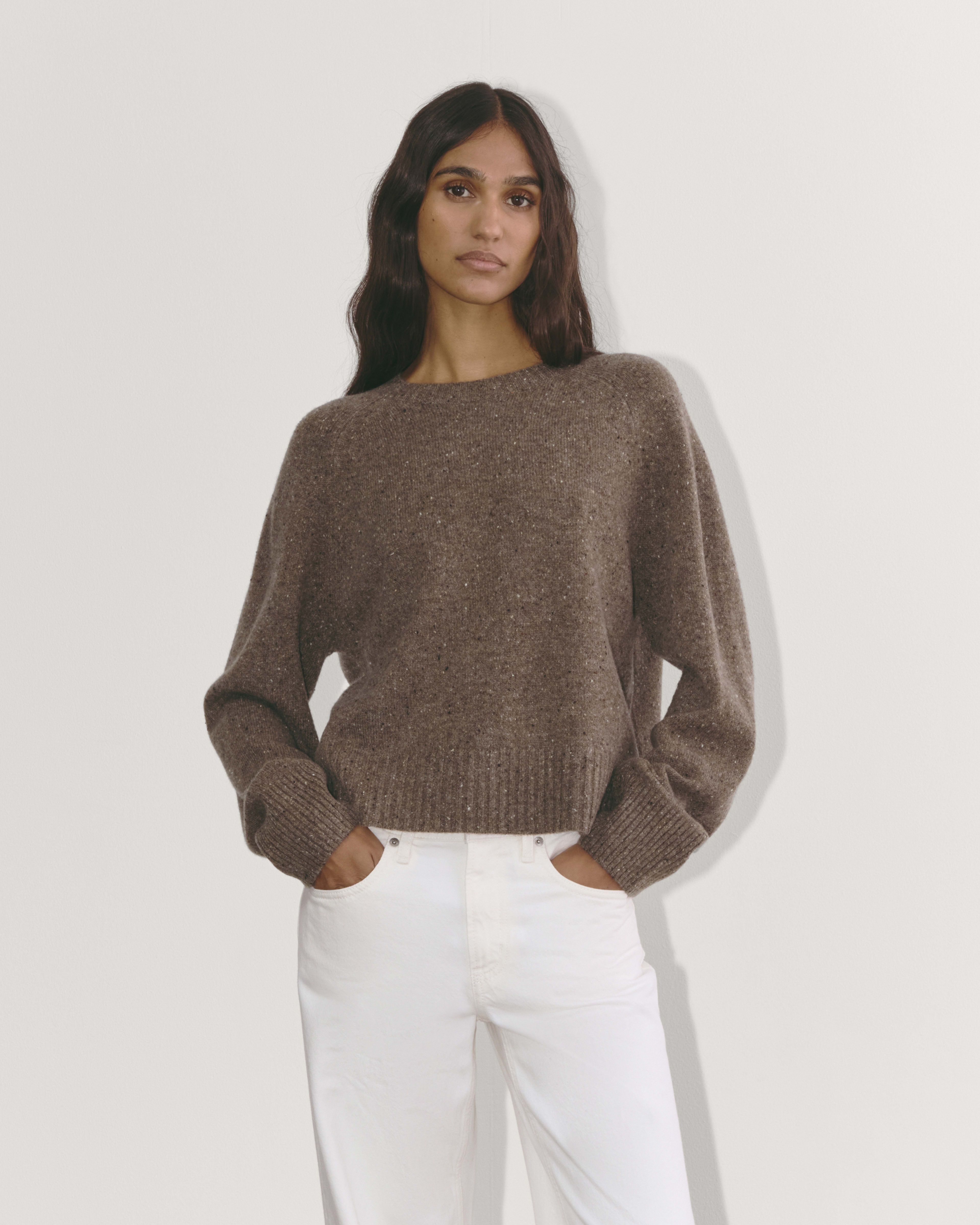 The Good Merino Wool Crewneck Sweater Praline Everlane