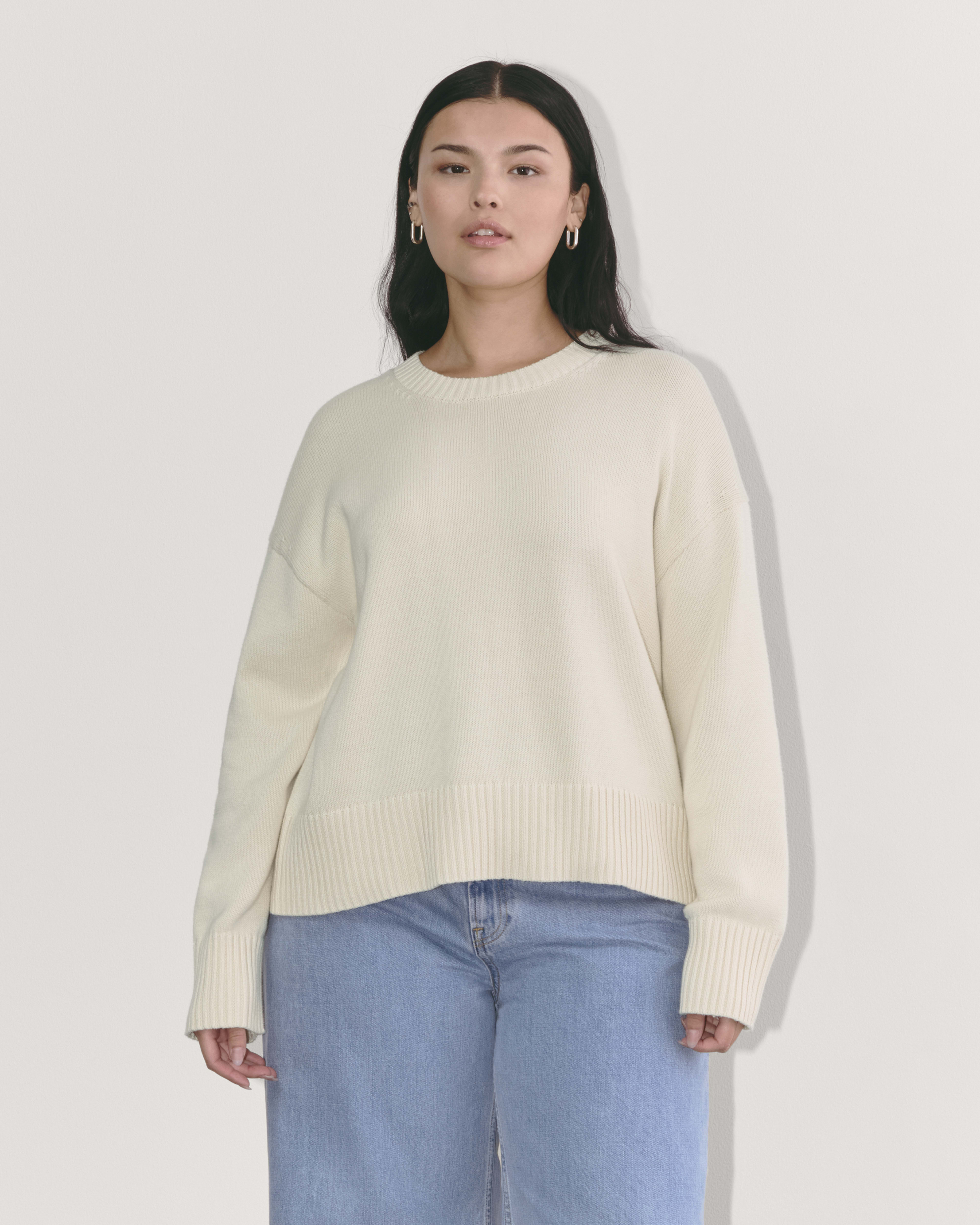 Womens boxy sweaters top