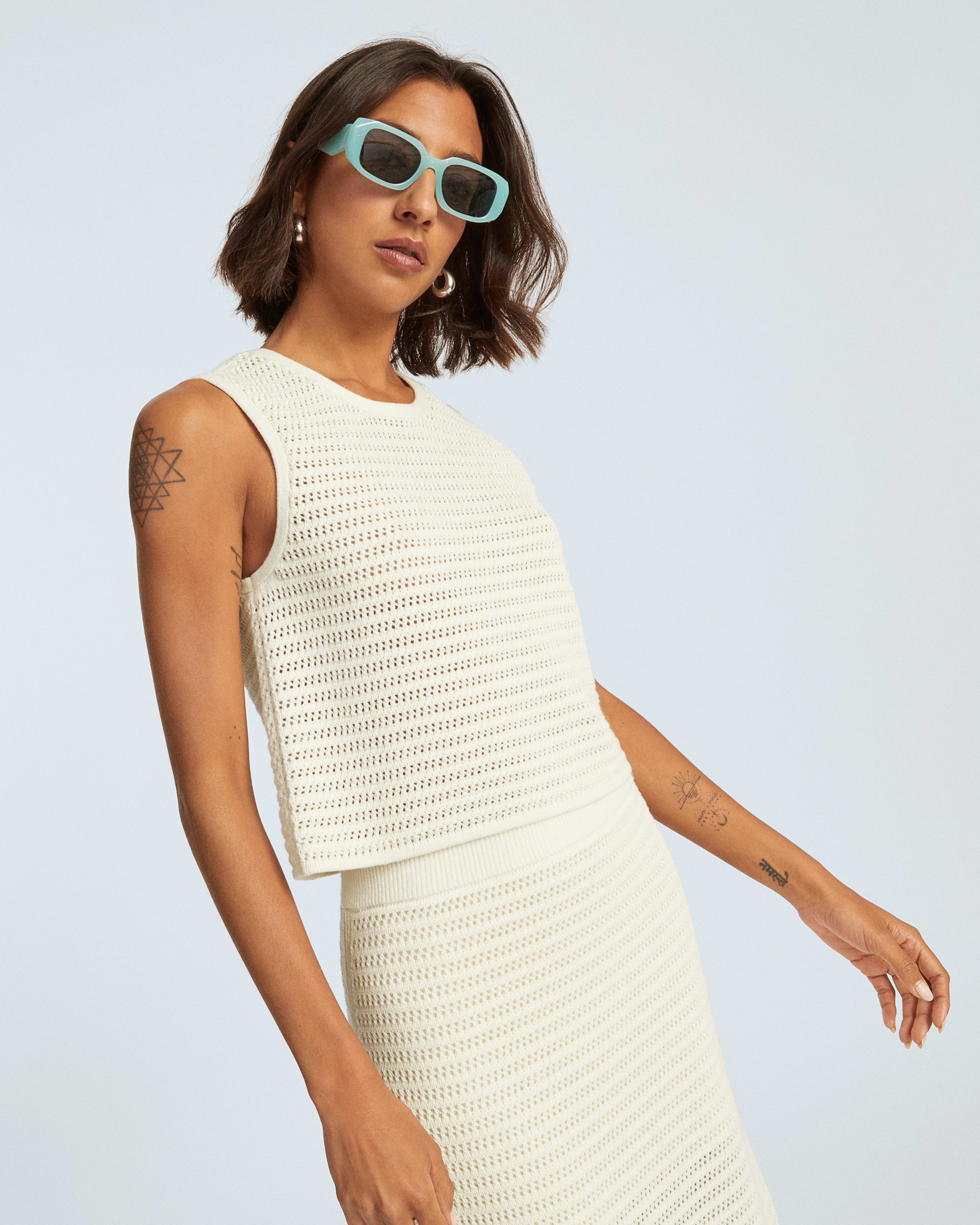 The Crochet Knit Cami Canvas Everlane
