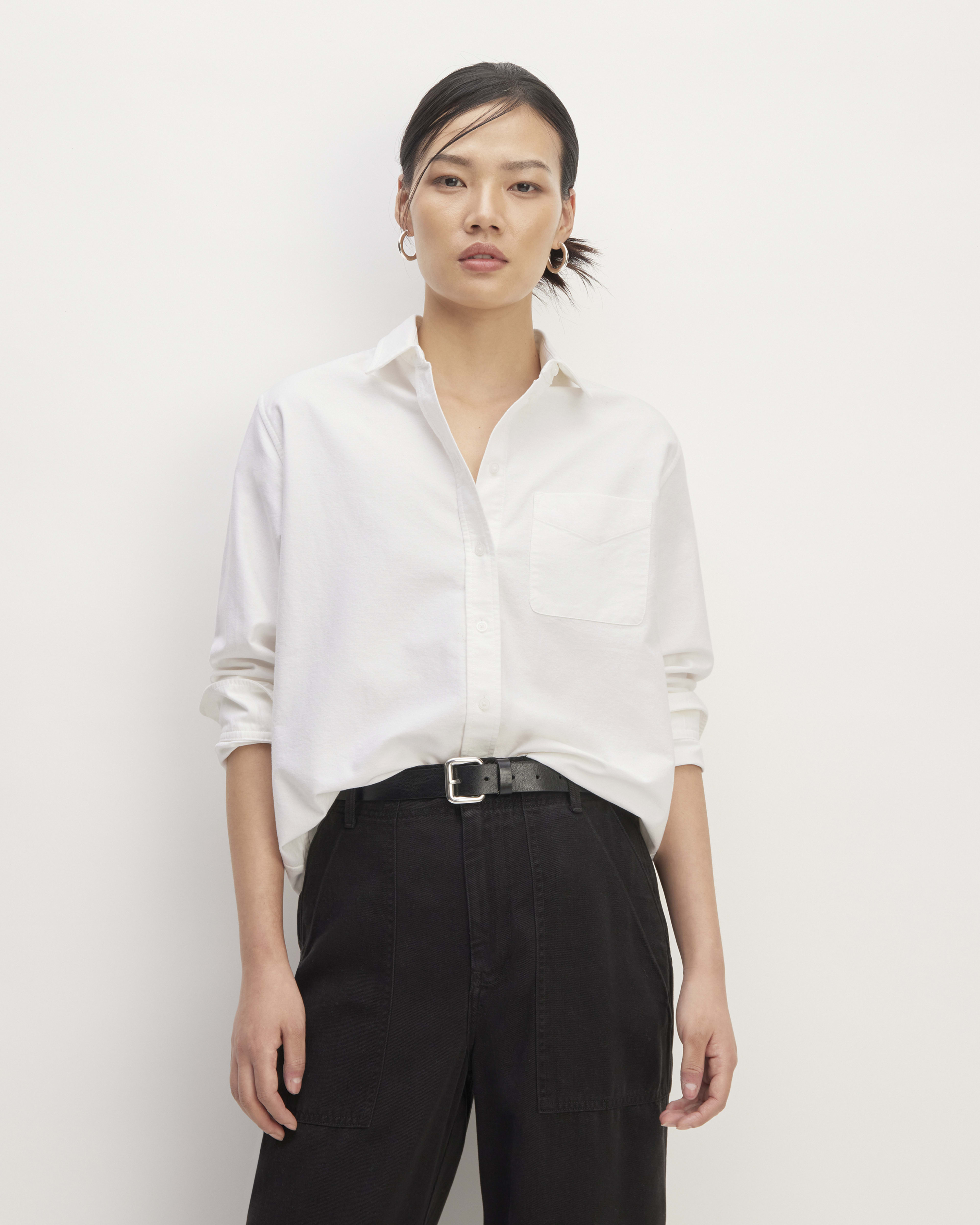 The Relaxed Oxford Shirt White – Everlane