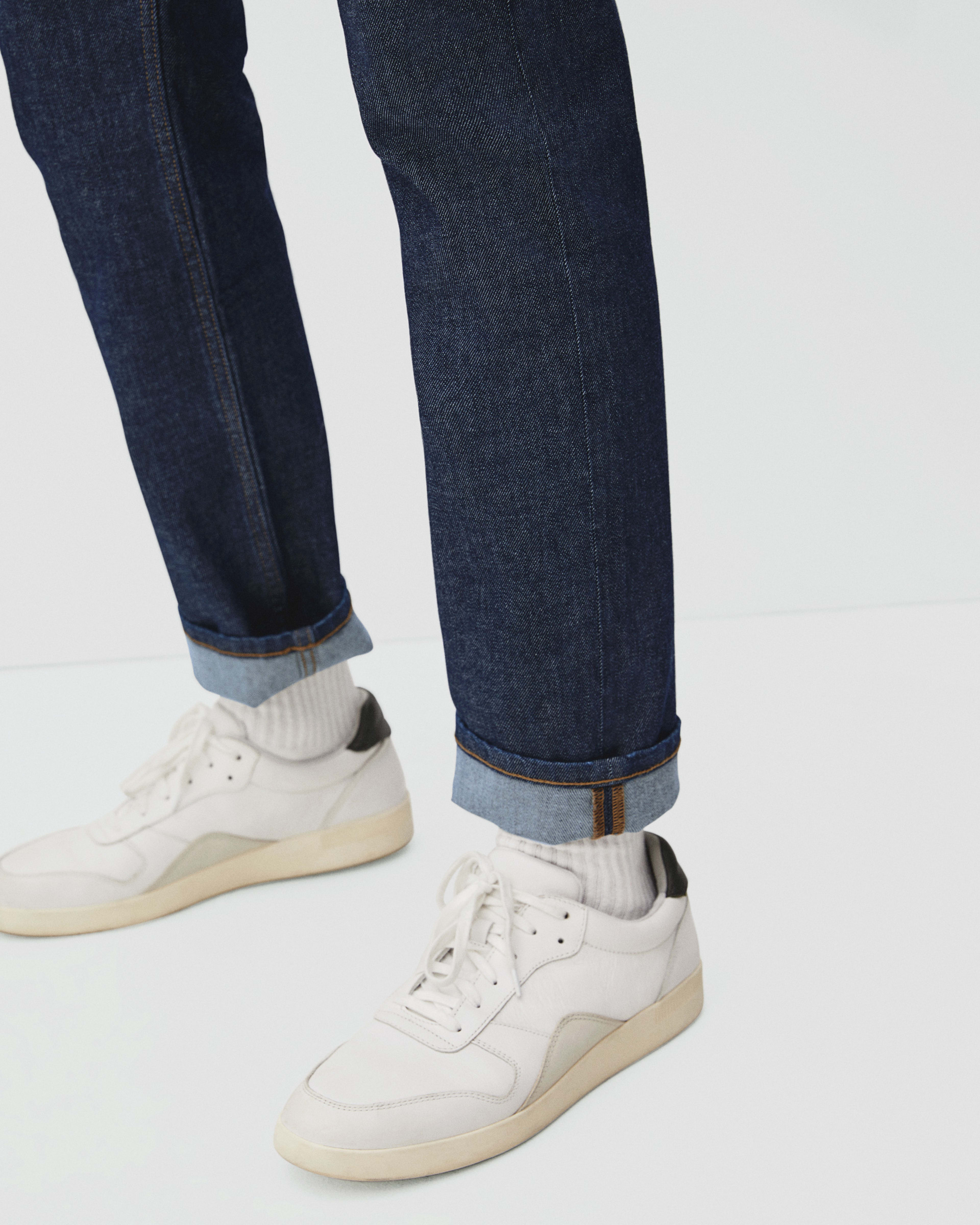 The Slim 4-Way Stretch Organic Jean | Uniform Deep Indigo – Everlane