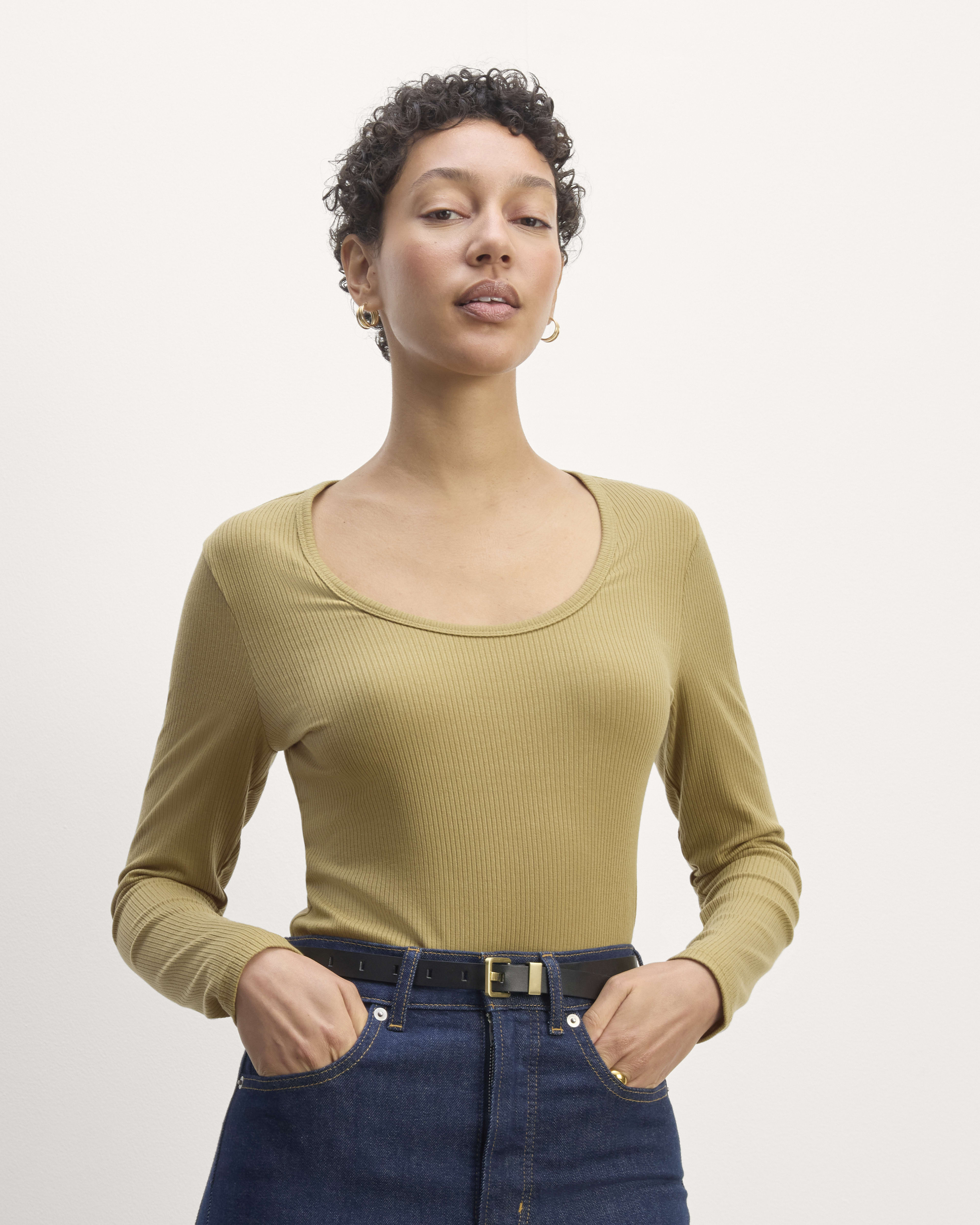 Everlane oversized fleece crew store