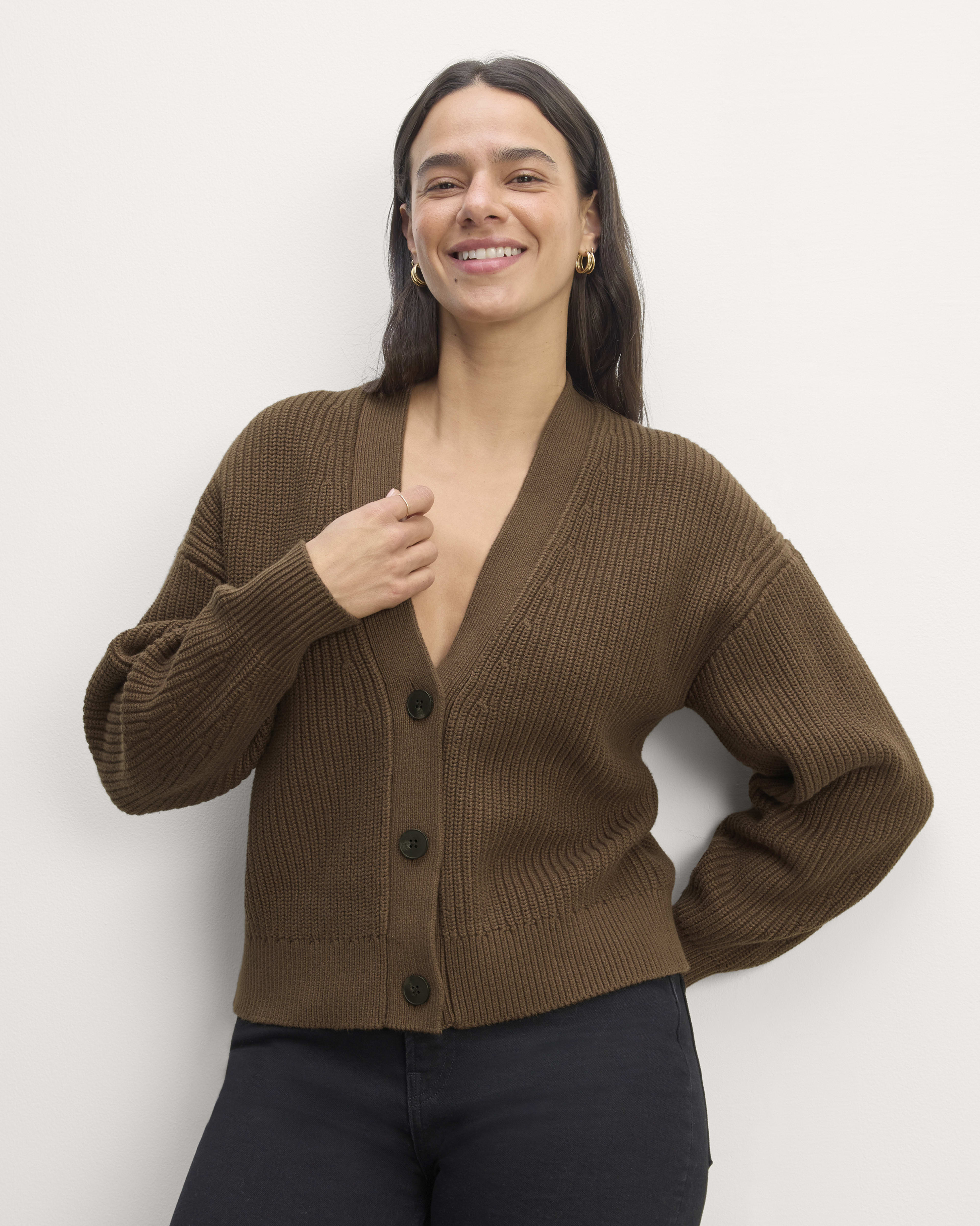 Felted wool cardigan shop