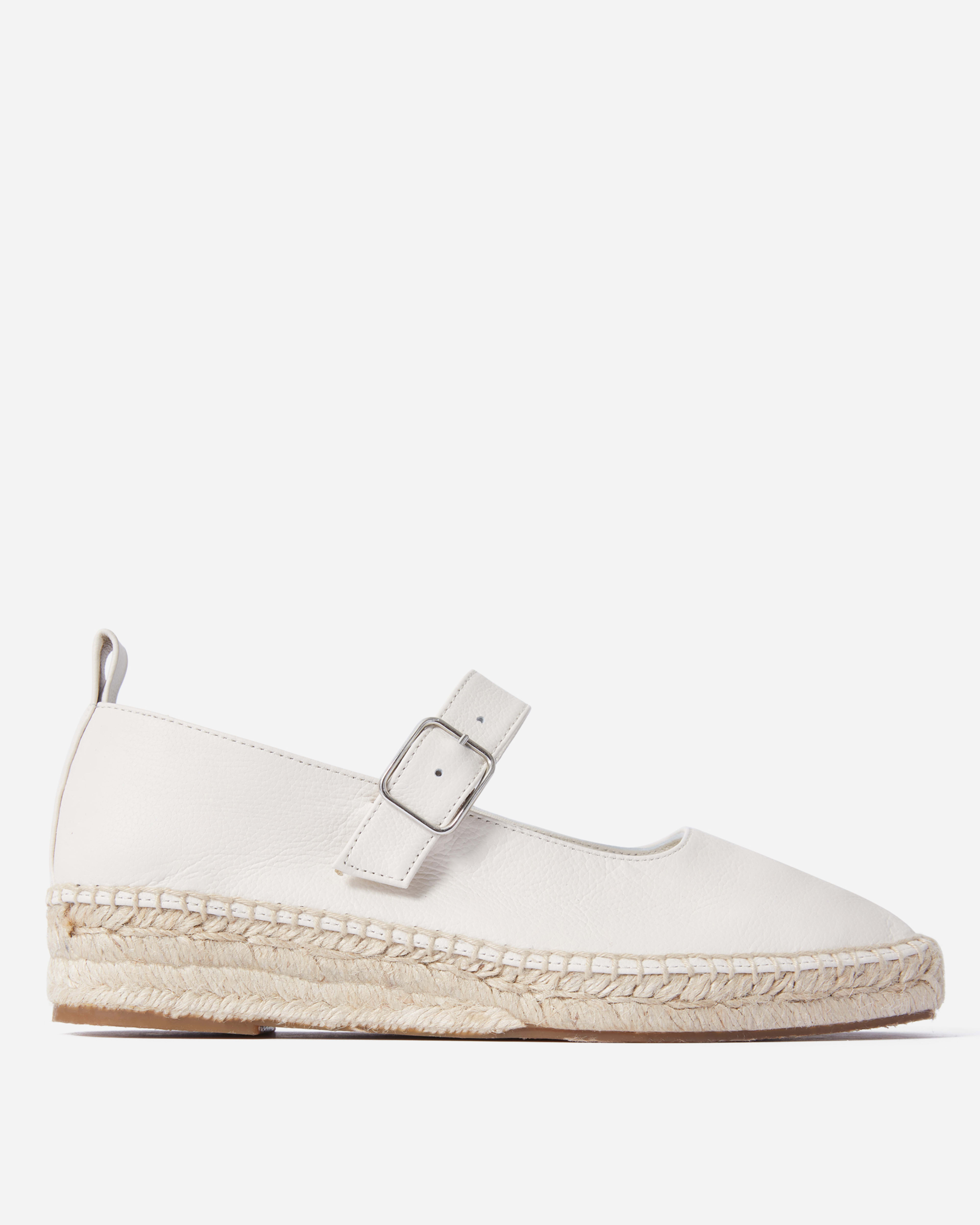 The Mary Jane Espadrille Bone Everlane